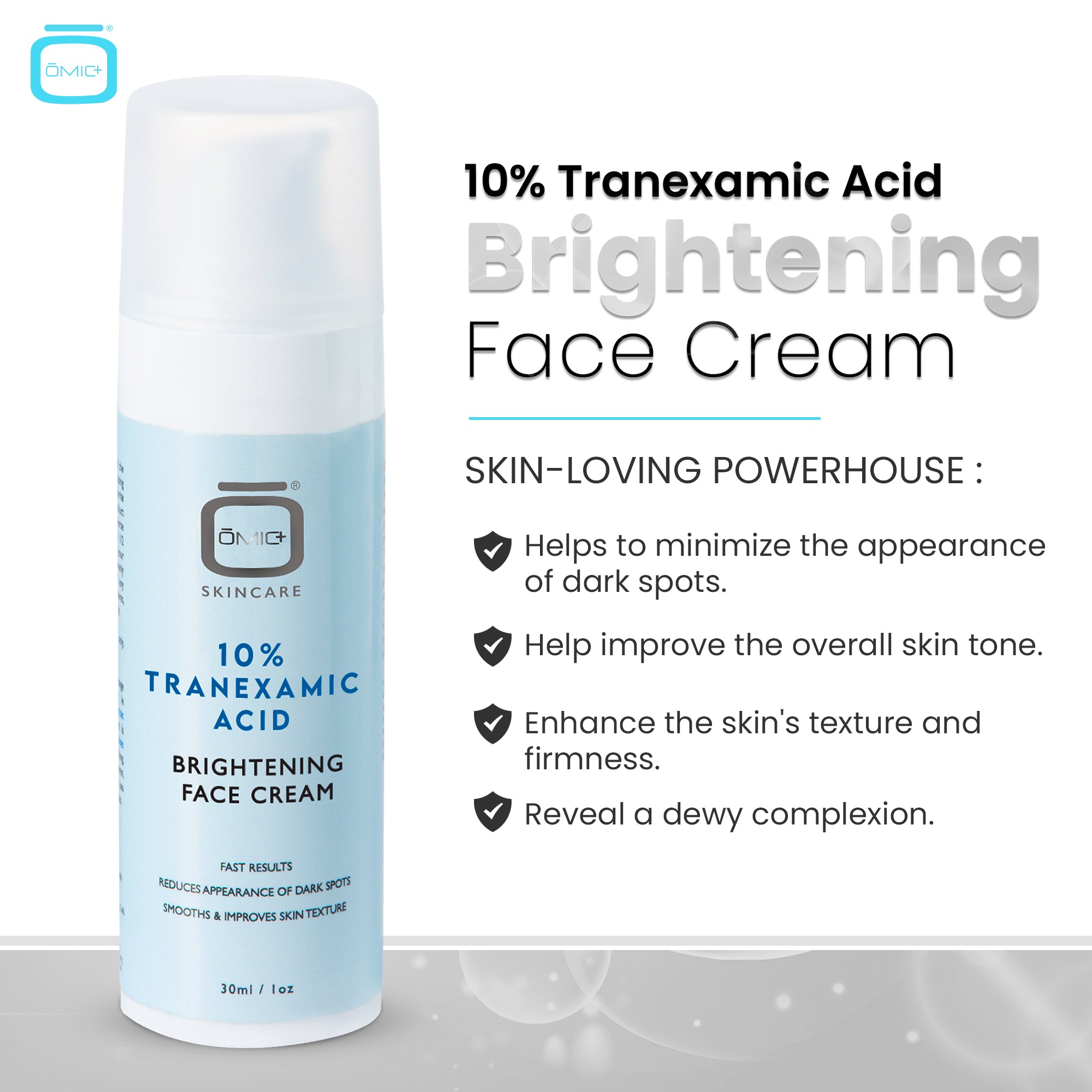 Omic+ 10% Tranexamic Acid Cream 30ml