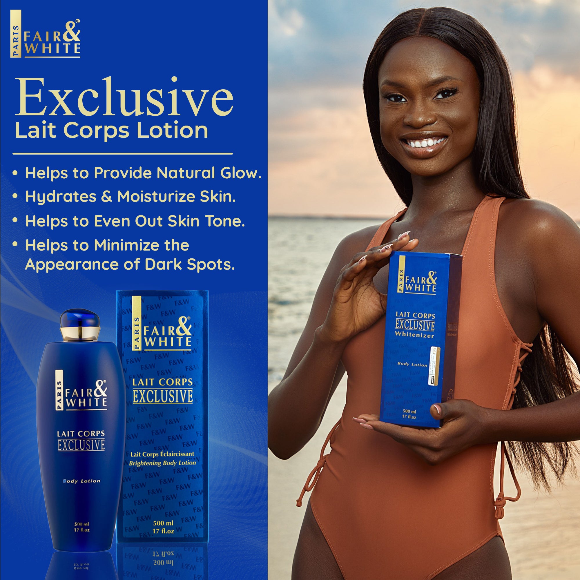 F&W Exclusieve Whitenizer Bodylotion 500ml NHQ