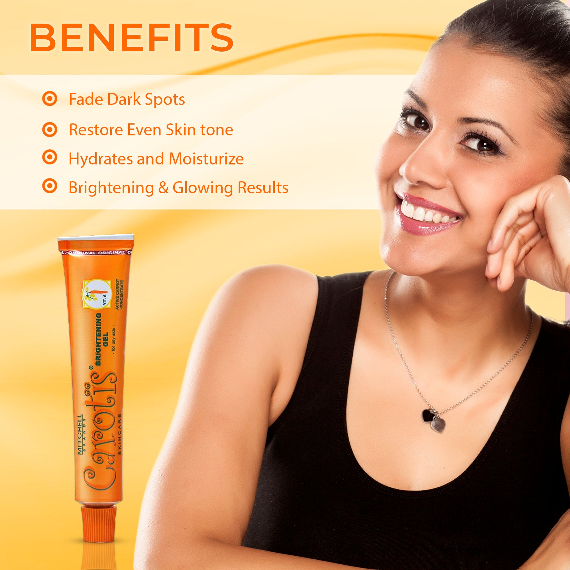 Carotis Brightening Gel with Vitamin A - 30g / 1 fl oz