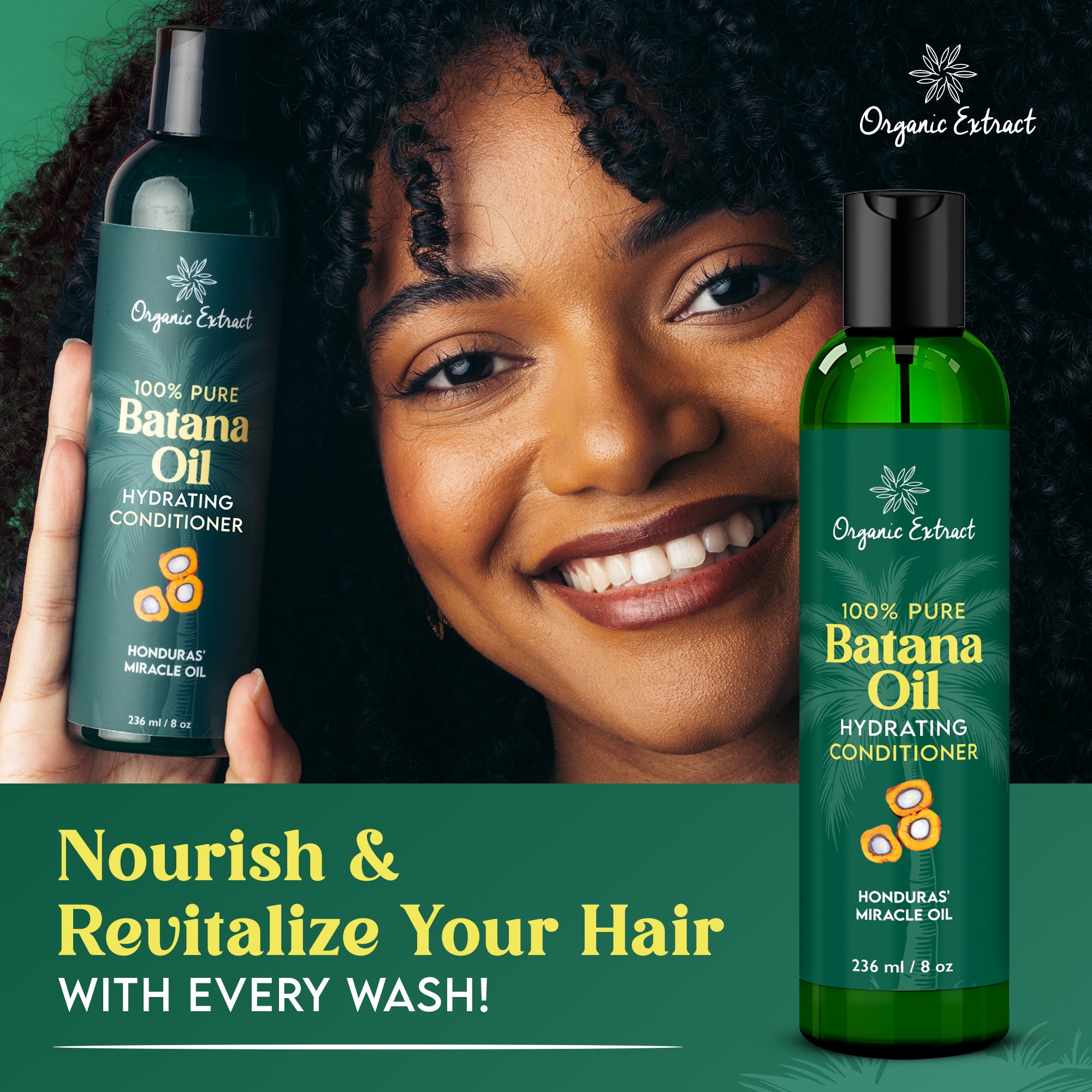 Organic Extract Batana Oil Hair Conditioner 8 oz/ 236ml