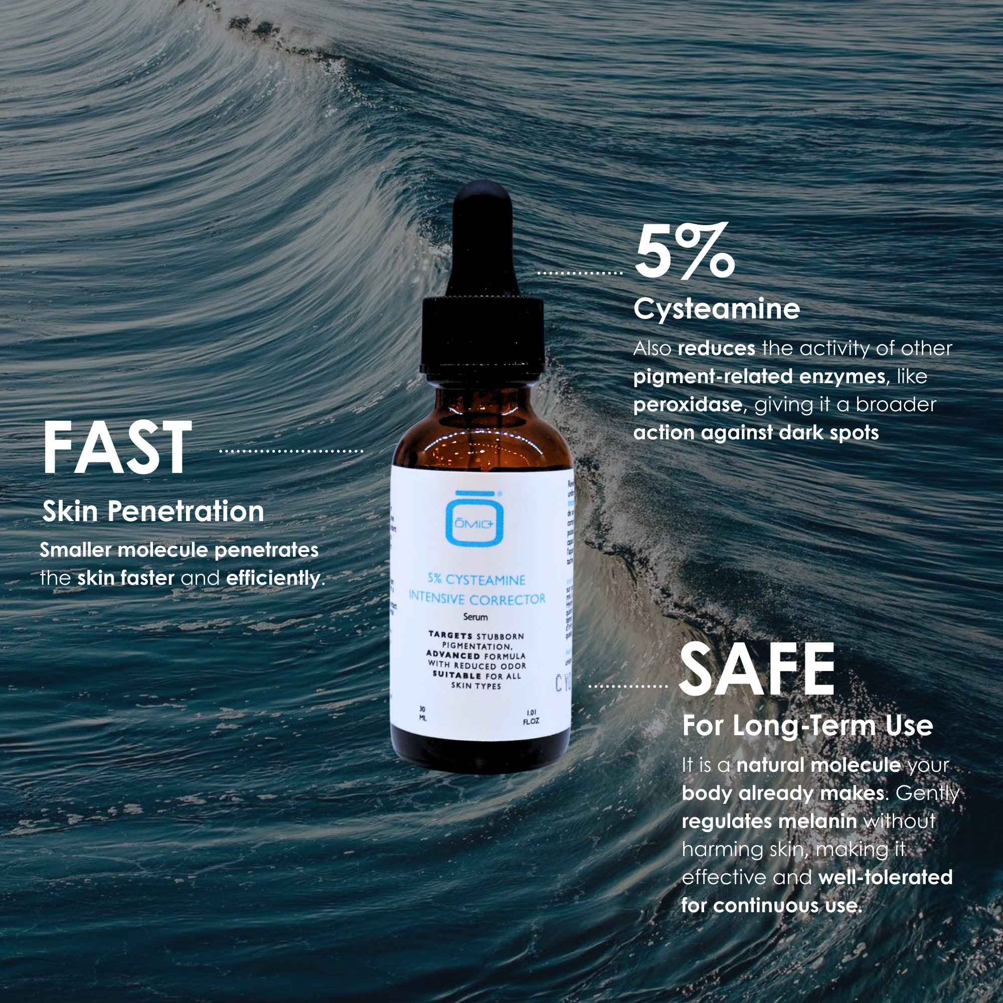 Omic+ 5% Cysteamine Intensive Corrector Serum - omicskincare