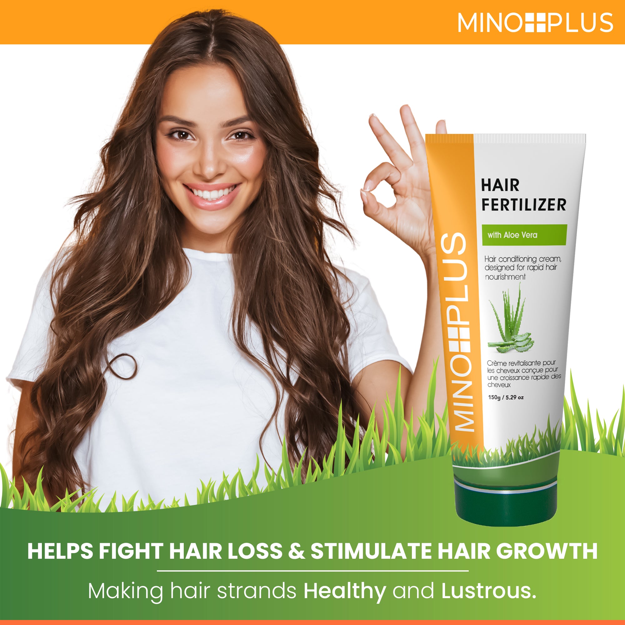 Minoplus Organic Hair Fertilizer with Camphor Oil - 150g / 5.29 oz