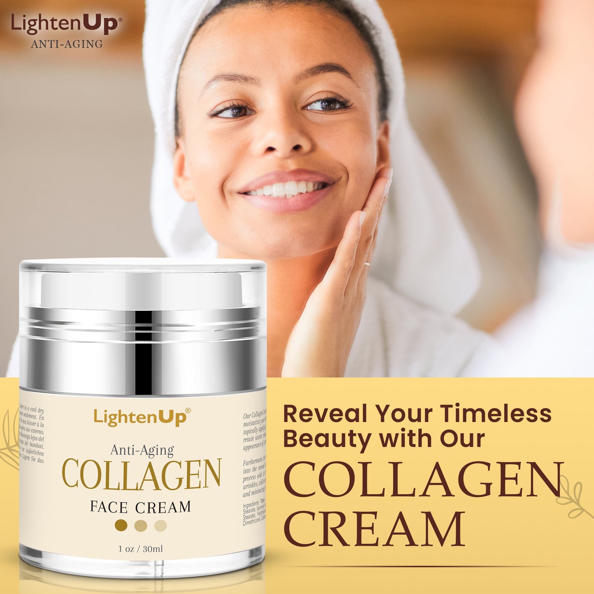 LightenUp Anti-Aging Collagen Face Cream 30ml