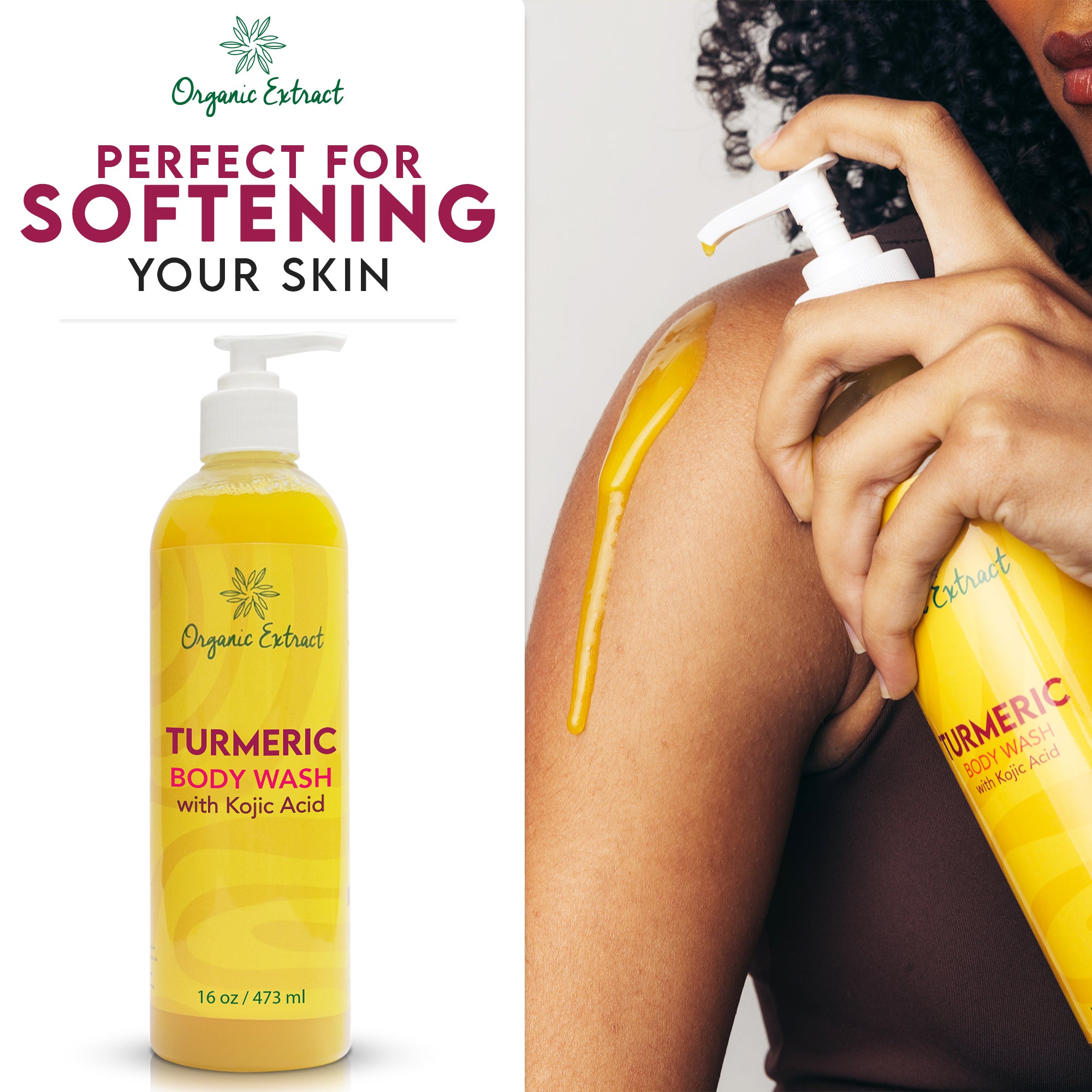 Organic Extract Turmeric Body Wash 16 oz/473 ml