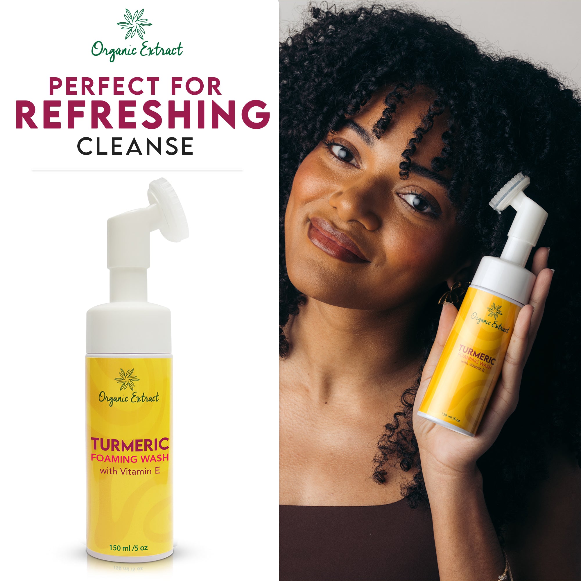Organic Extract Turmeric Foaming Wash 5 oz/ 150ml