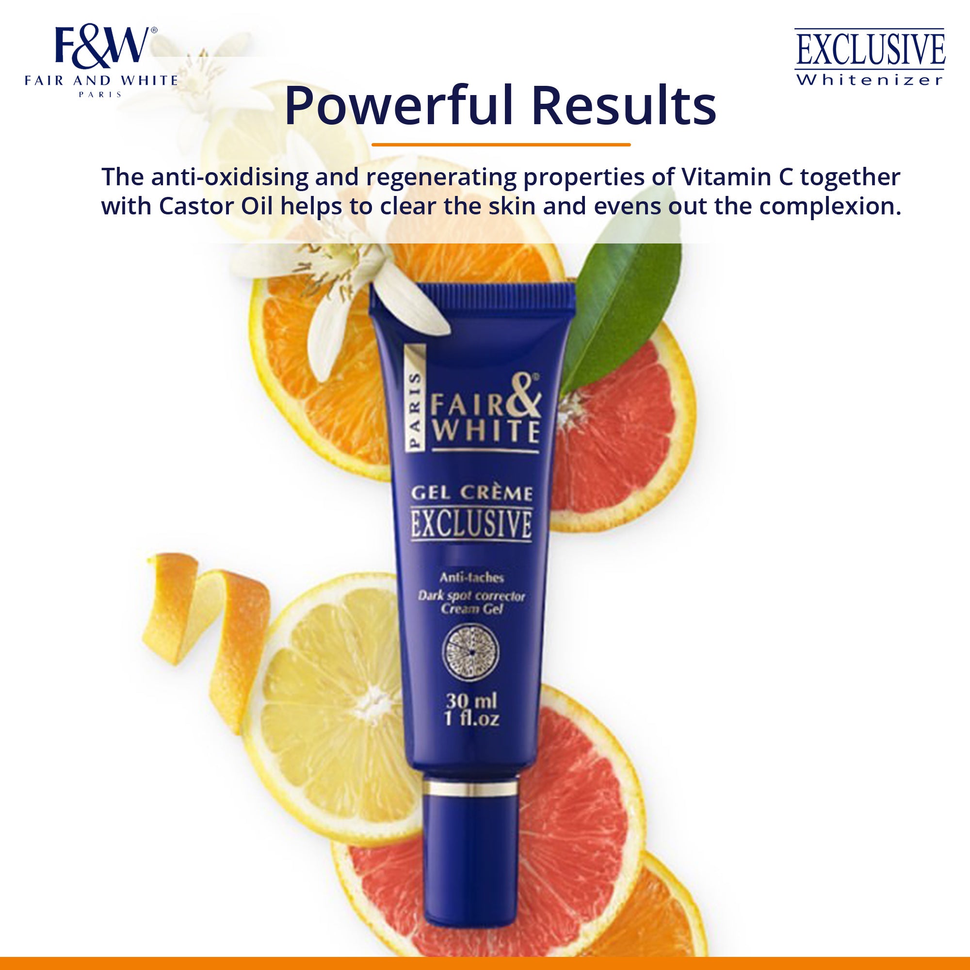 Fair and White Exclusive Gel Cream With Vitamin C 30ml