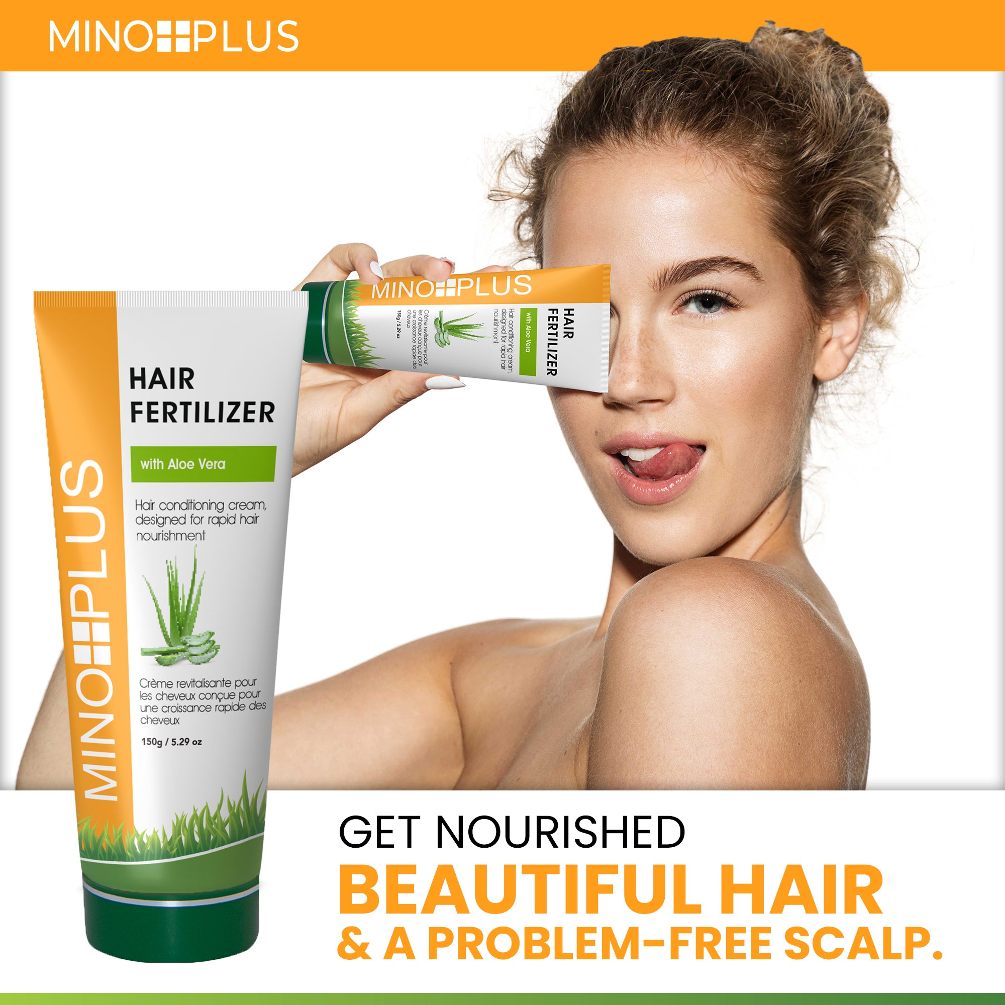 Minoplus Organic Hair Fertilizer with Camphor Oil - 150g / 5.29 oz