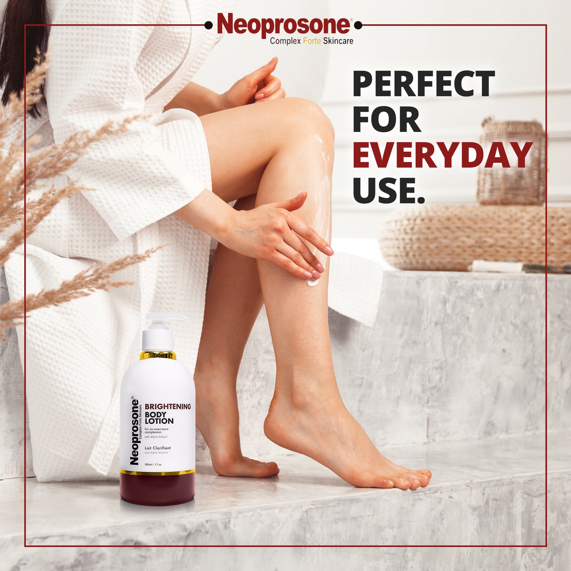 Neoprosone verhelderende bodylotion met pomp - 400 ml / 13,5 oz