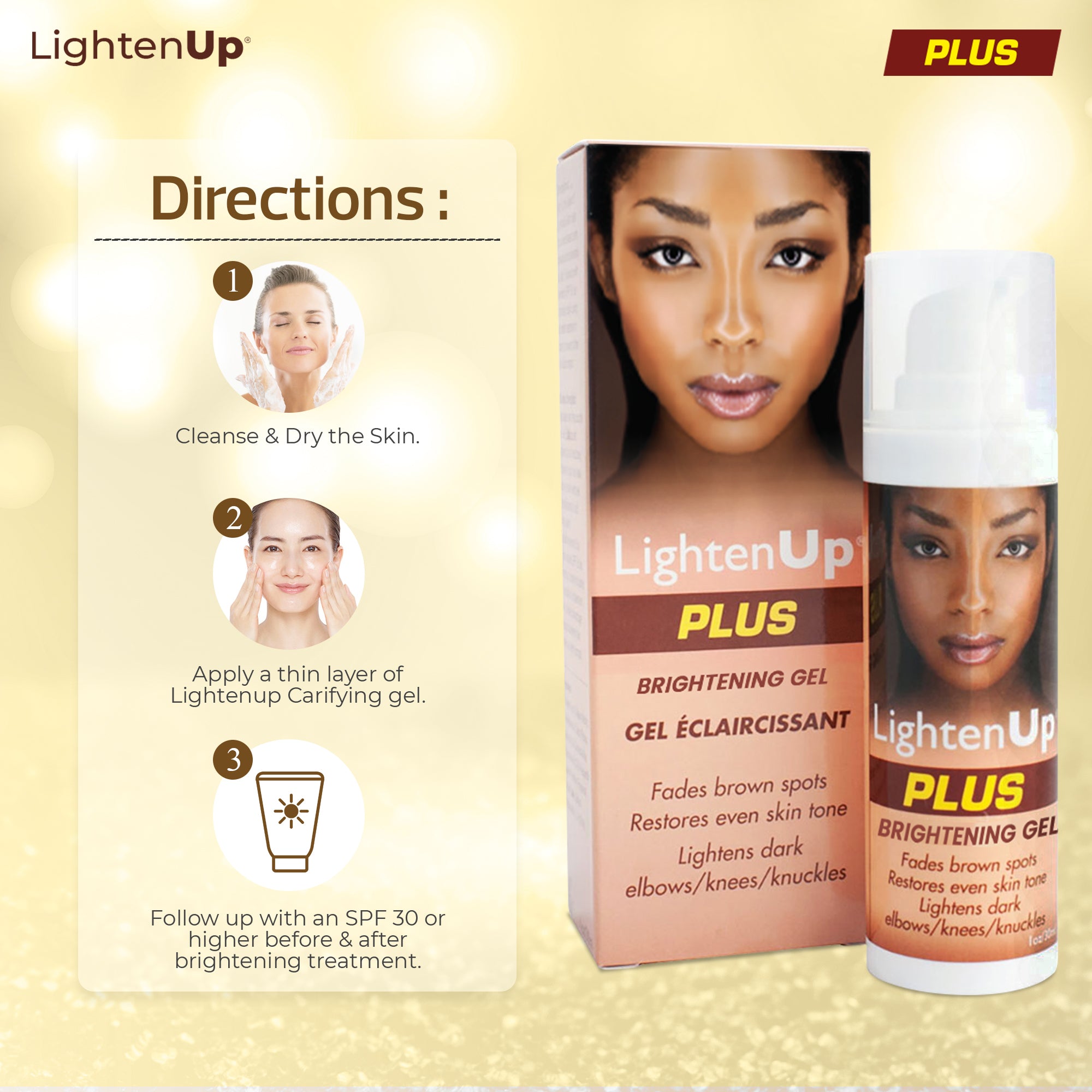 Omic LightenUp PLUS Gel éclaircissant - 30 ml