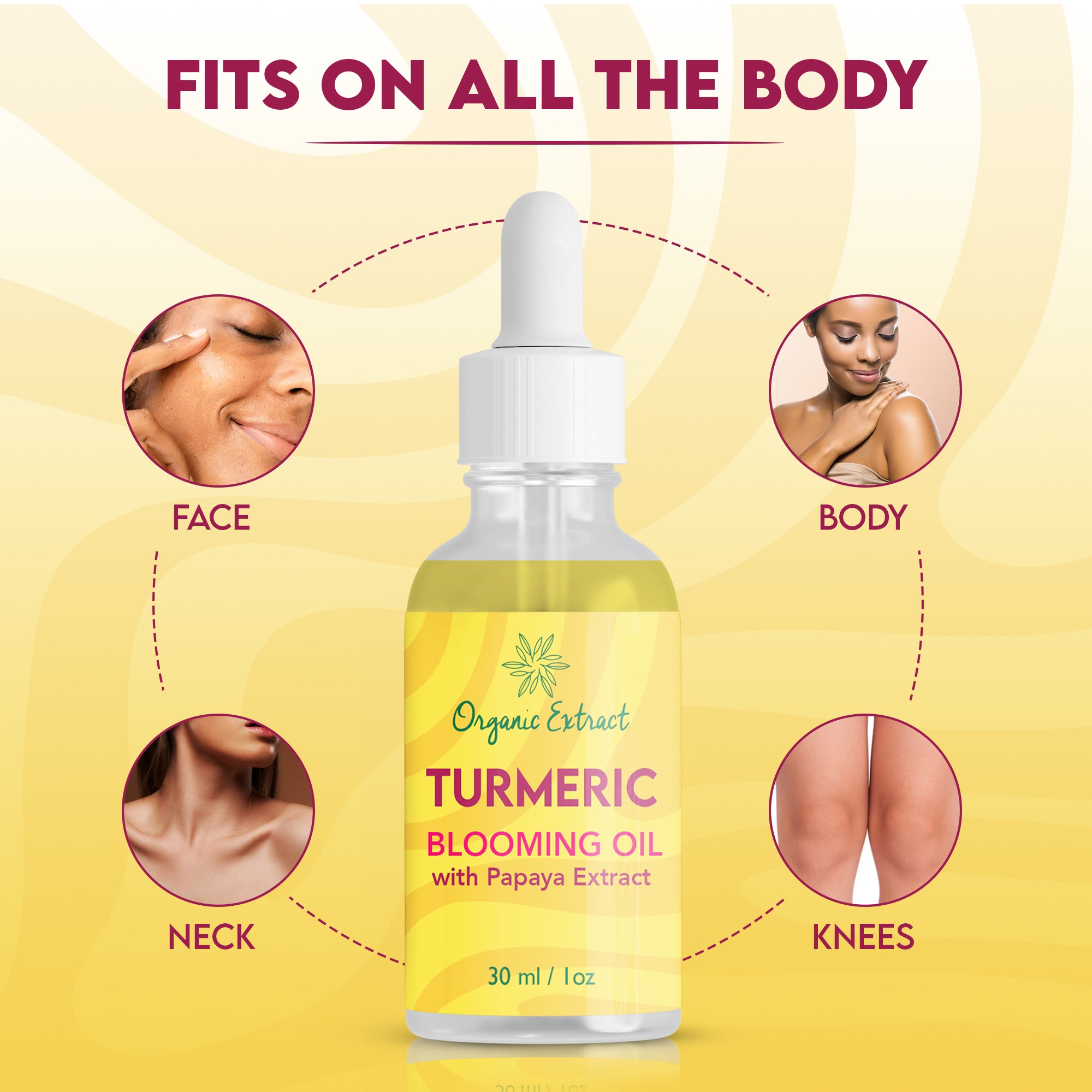 Organic Extract Turmeric Blooming Oil 1 oz/30 ml