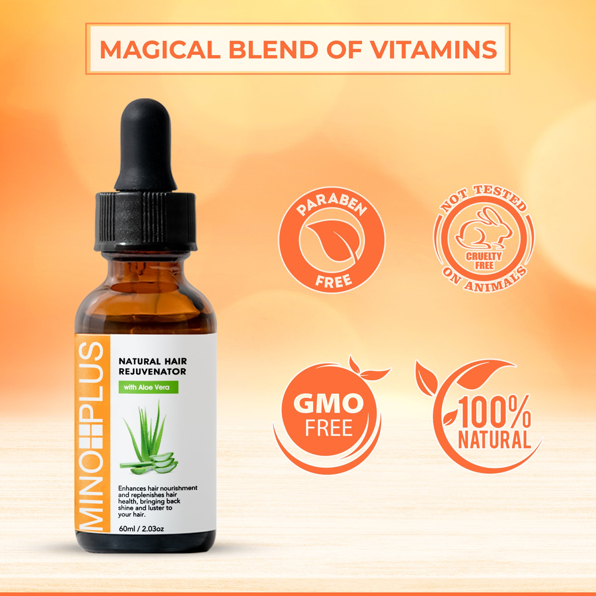 Minoplus Haarwachstumsverjünger mit Aloe-Saft – 60 ml