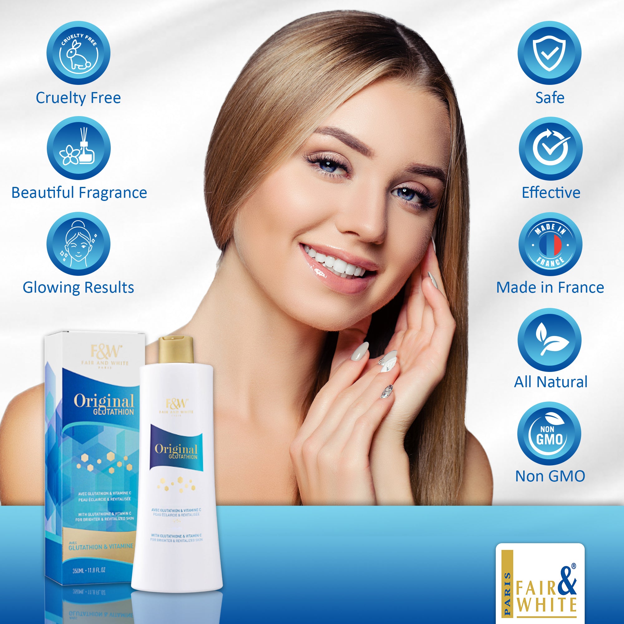 Original Glutathion Extra Brightening Body Lotion NHQ