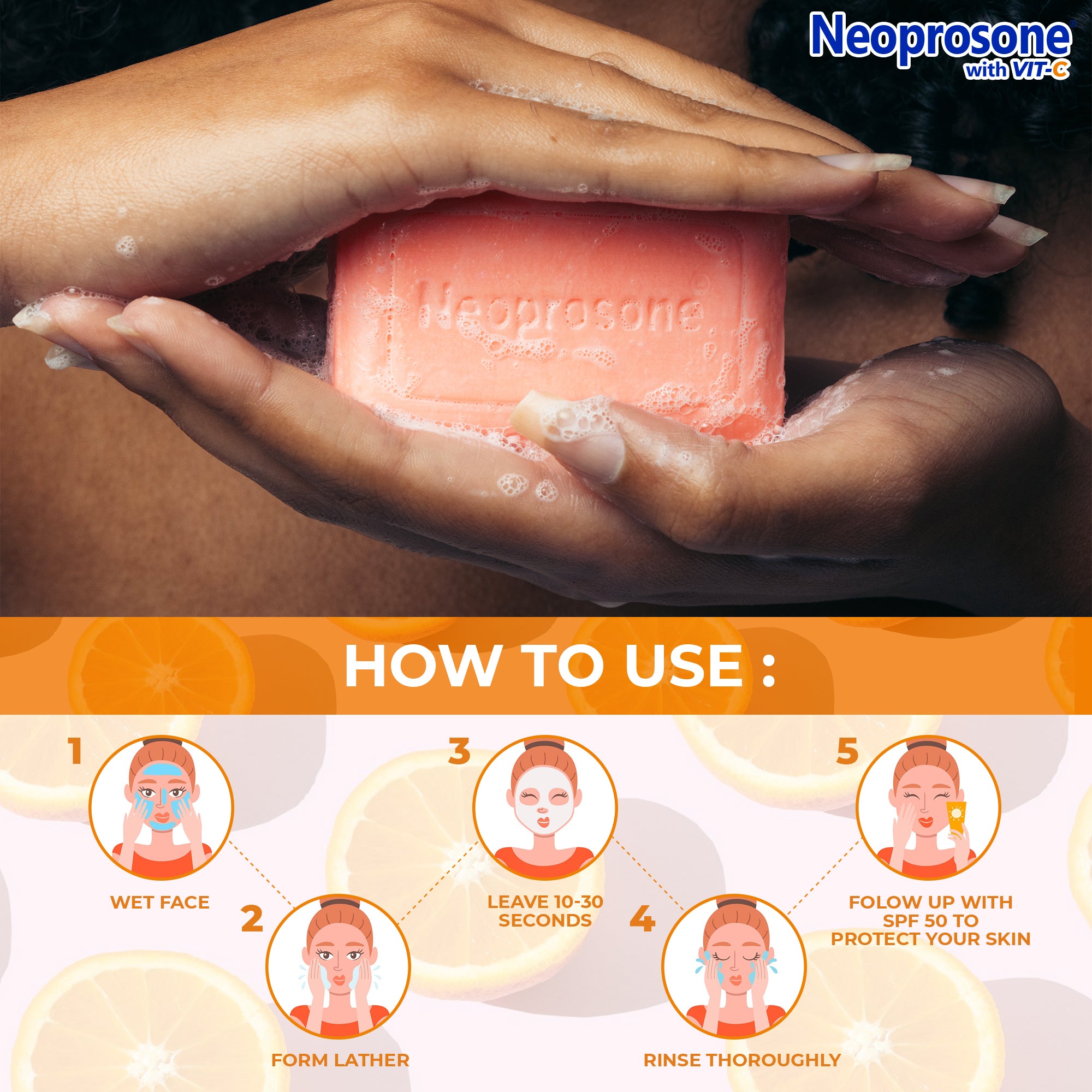 Neoprosone Vit C Cleansing Bar 80g