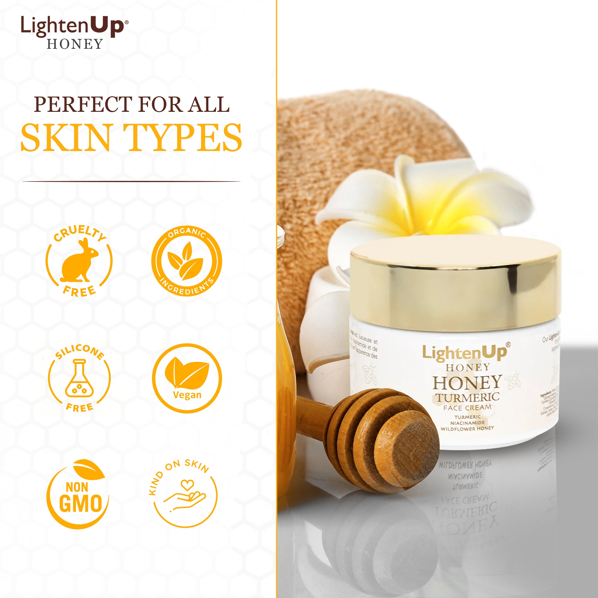 Lightenup Honey Cream 100ml