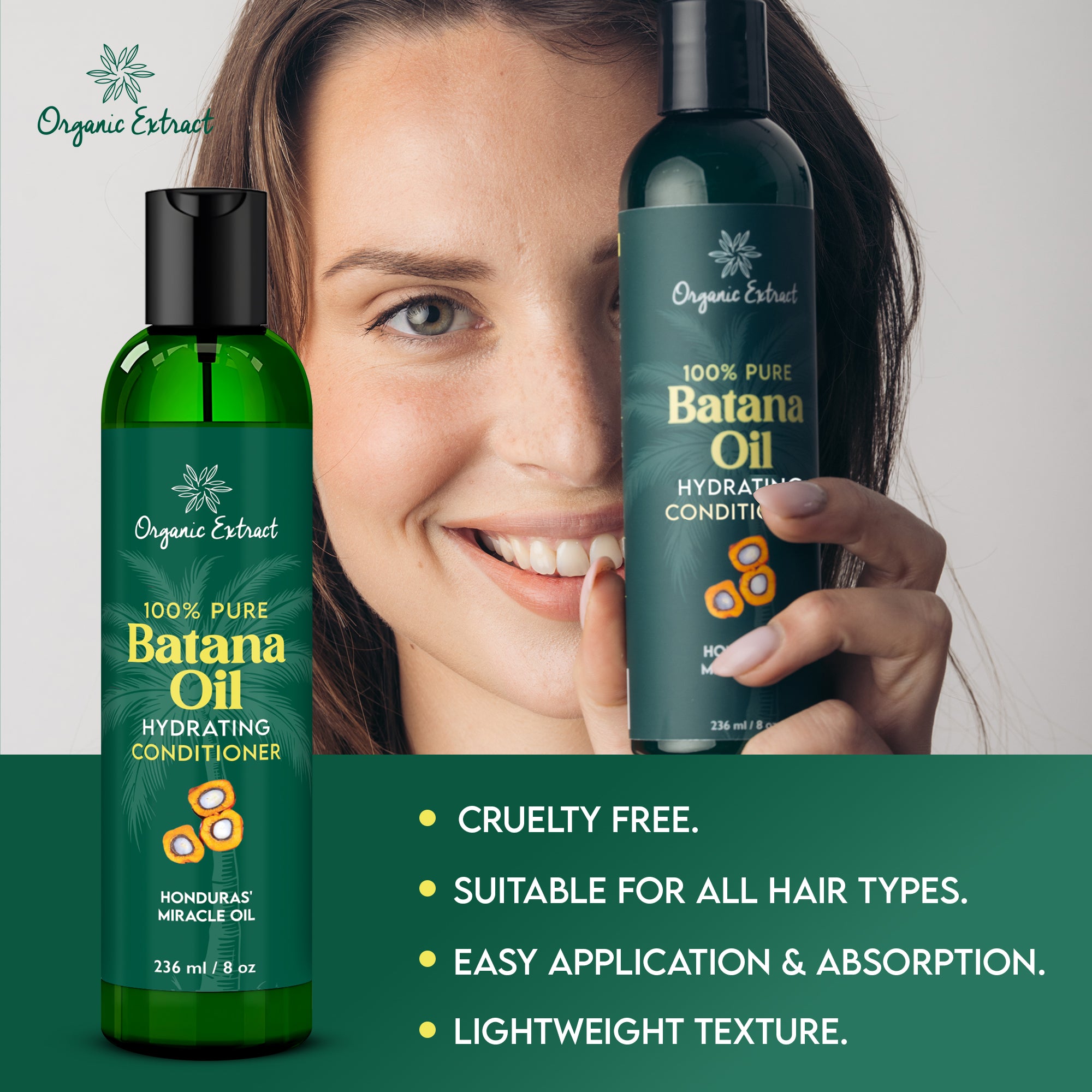 Organic Extract Batana Oil Hair Conditioner 8 oz/ 236ml