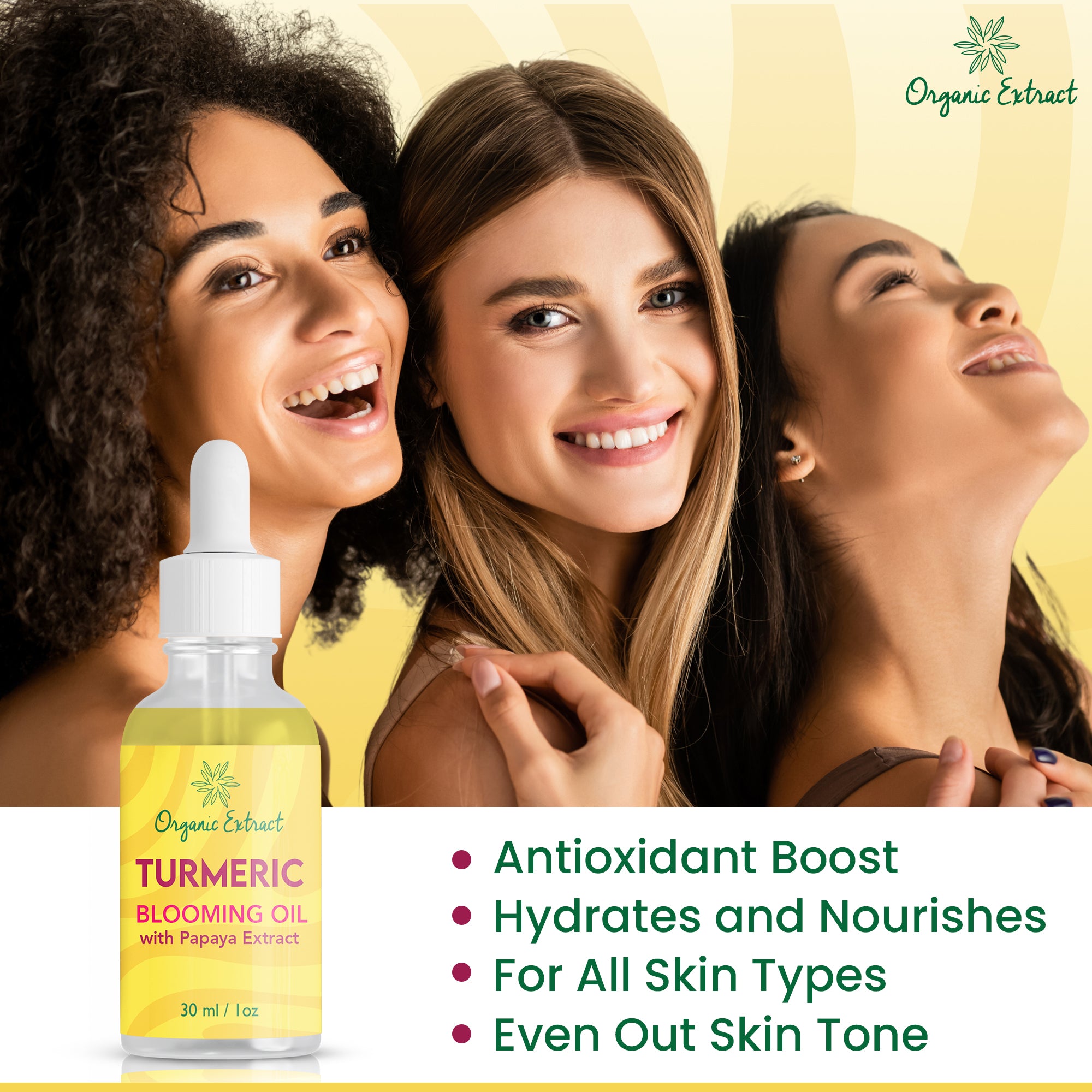 Organic Extract Turmeric Blooming Oil 1 oz/30 ml