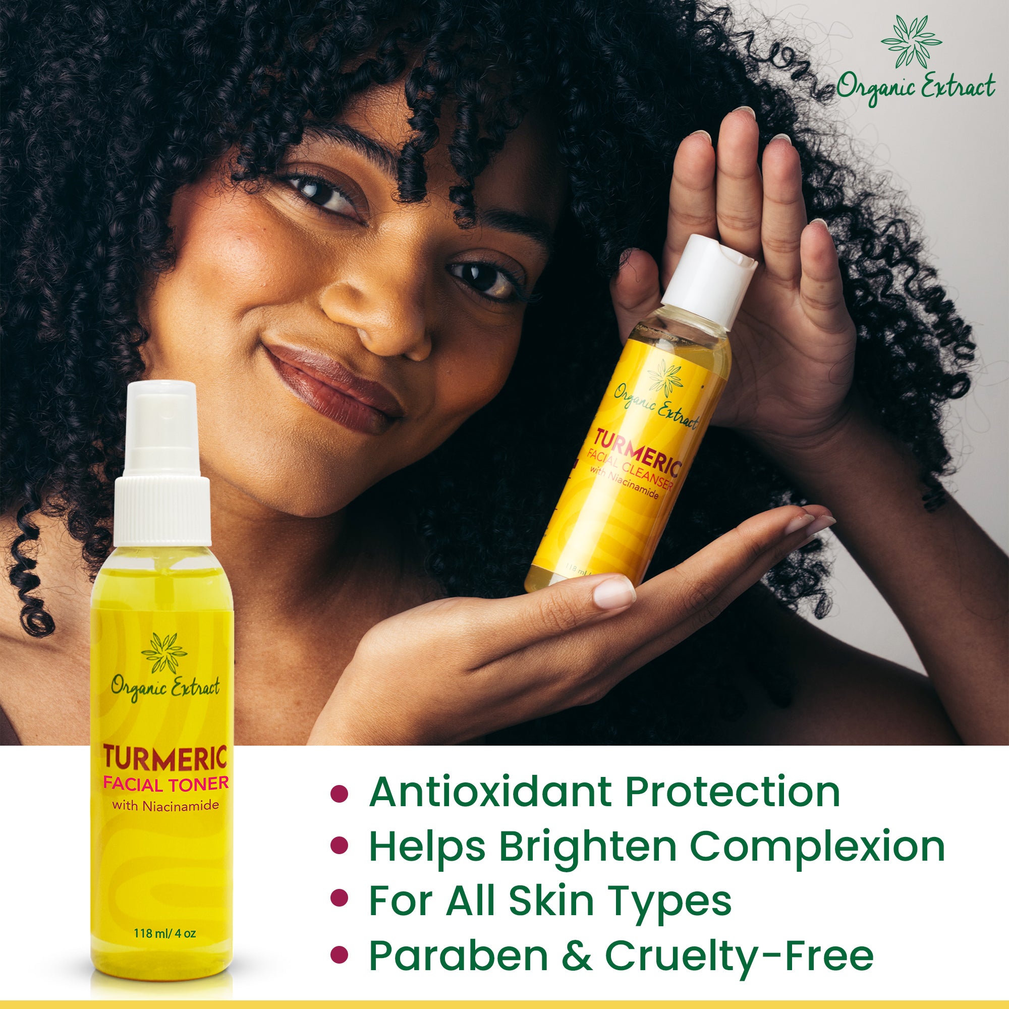 Organic Extract Turmeric Facial Toner 4 oz/118 ml