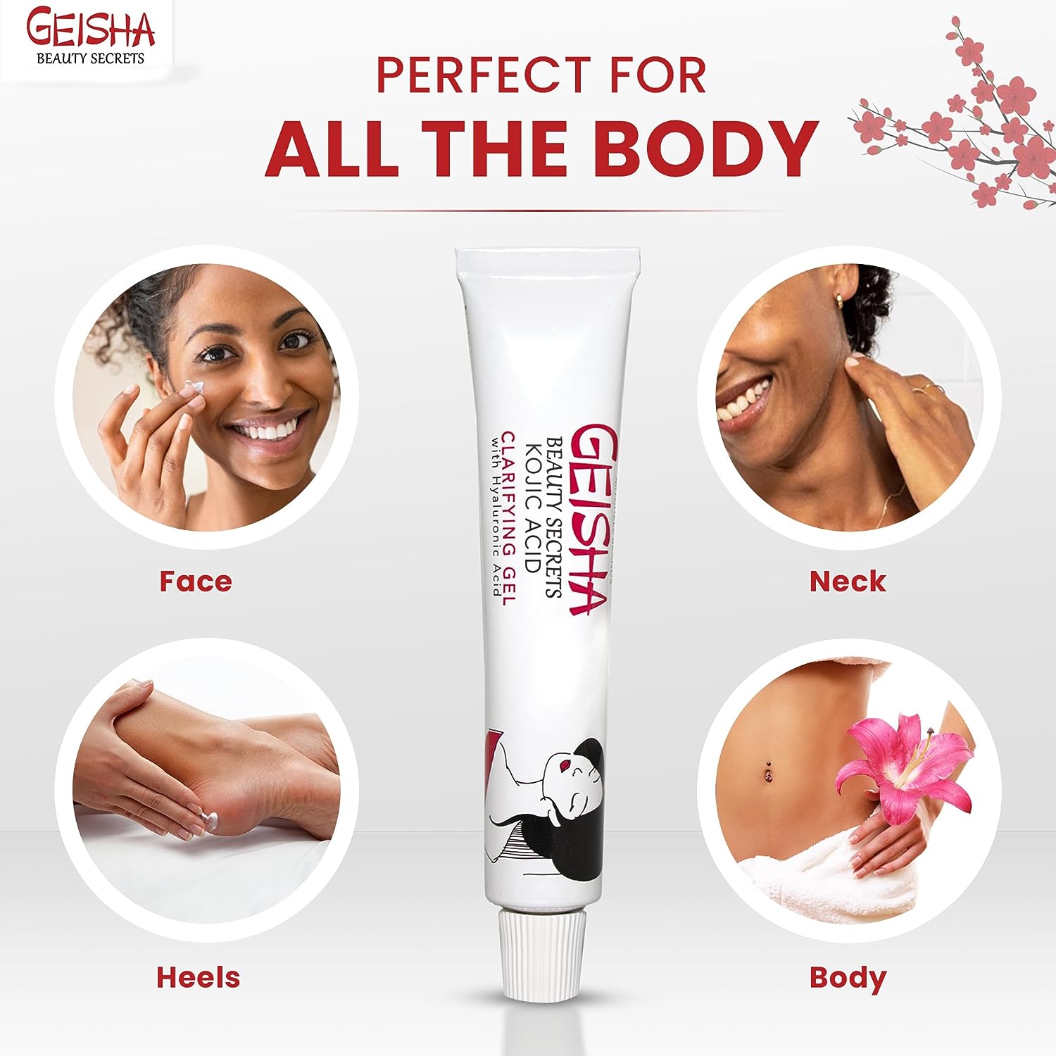 Geisha Clarifying Gel with Kojic Acid & Hyaluronic Acid 30g Mitchell Group USA, LLC - Mitchell Brands - Skin Lightening, Skin Brightening, Fade Dark Spots, Shea Butter, Hair Growth Products