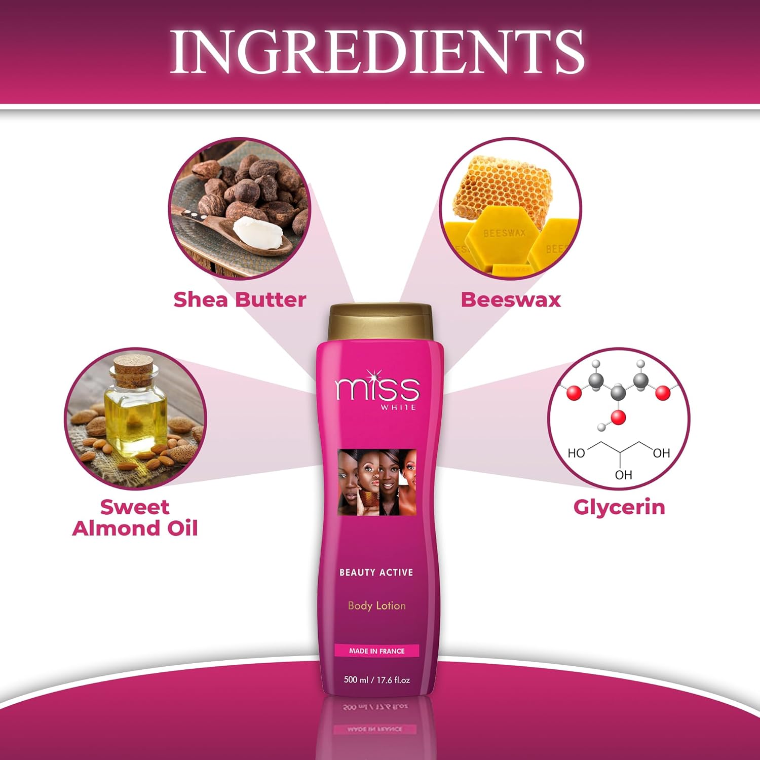 Fair and White Miss Brightening Lotion 500ml