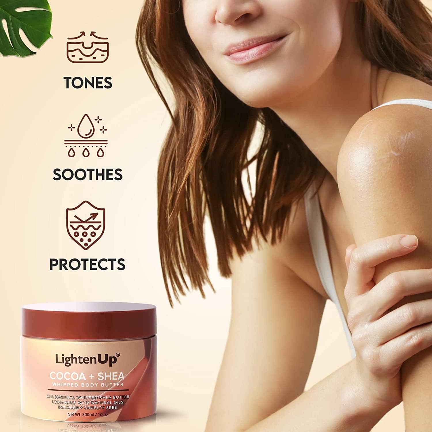 LightenUp Plus Cocoa Shea Butter Jar 300 ml
