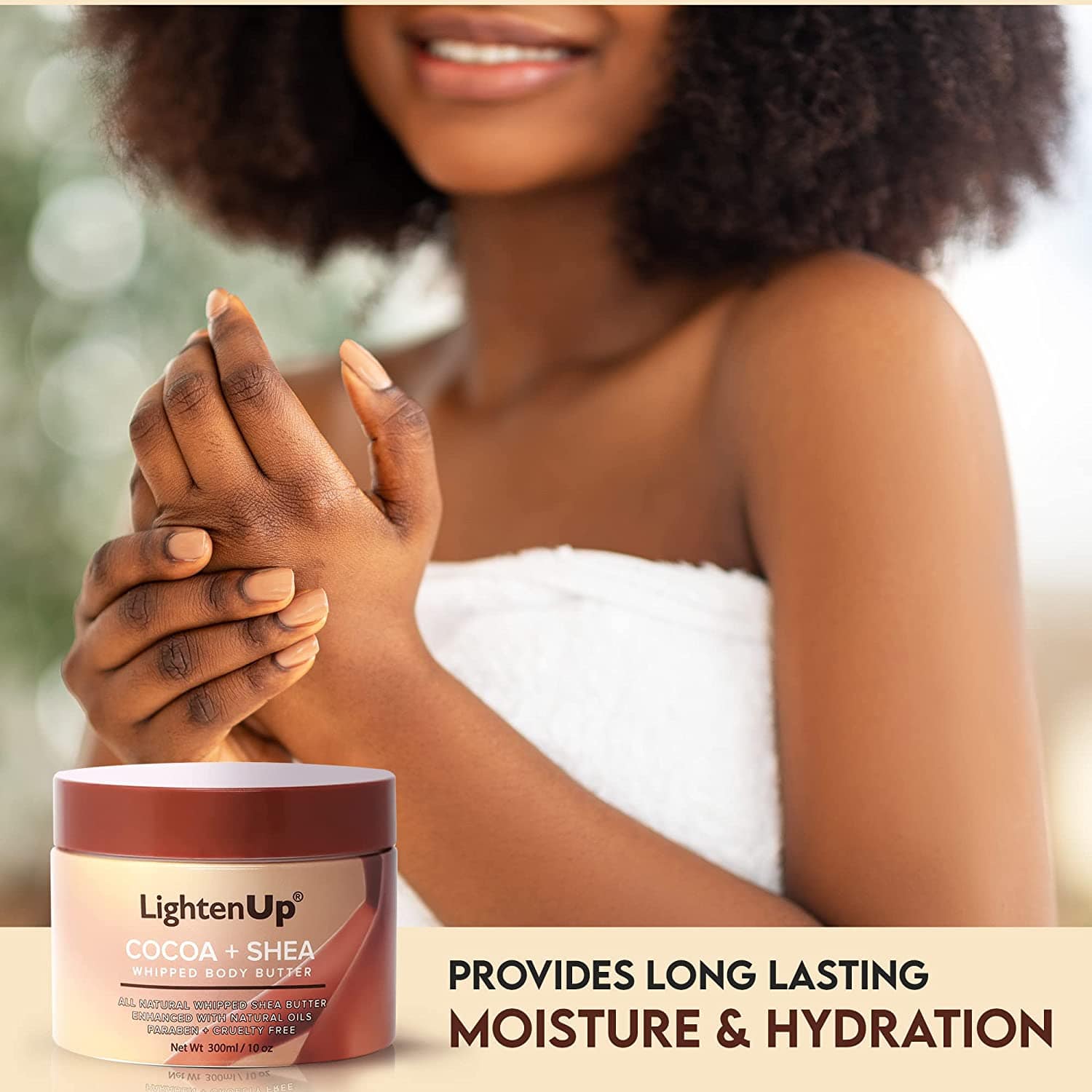 LightenUp Plus Cocoa Shea Butter Jar 300 ml