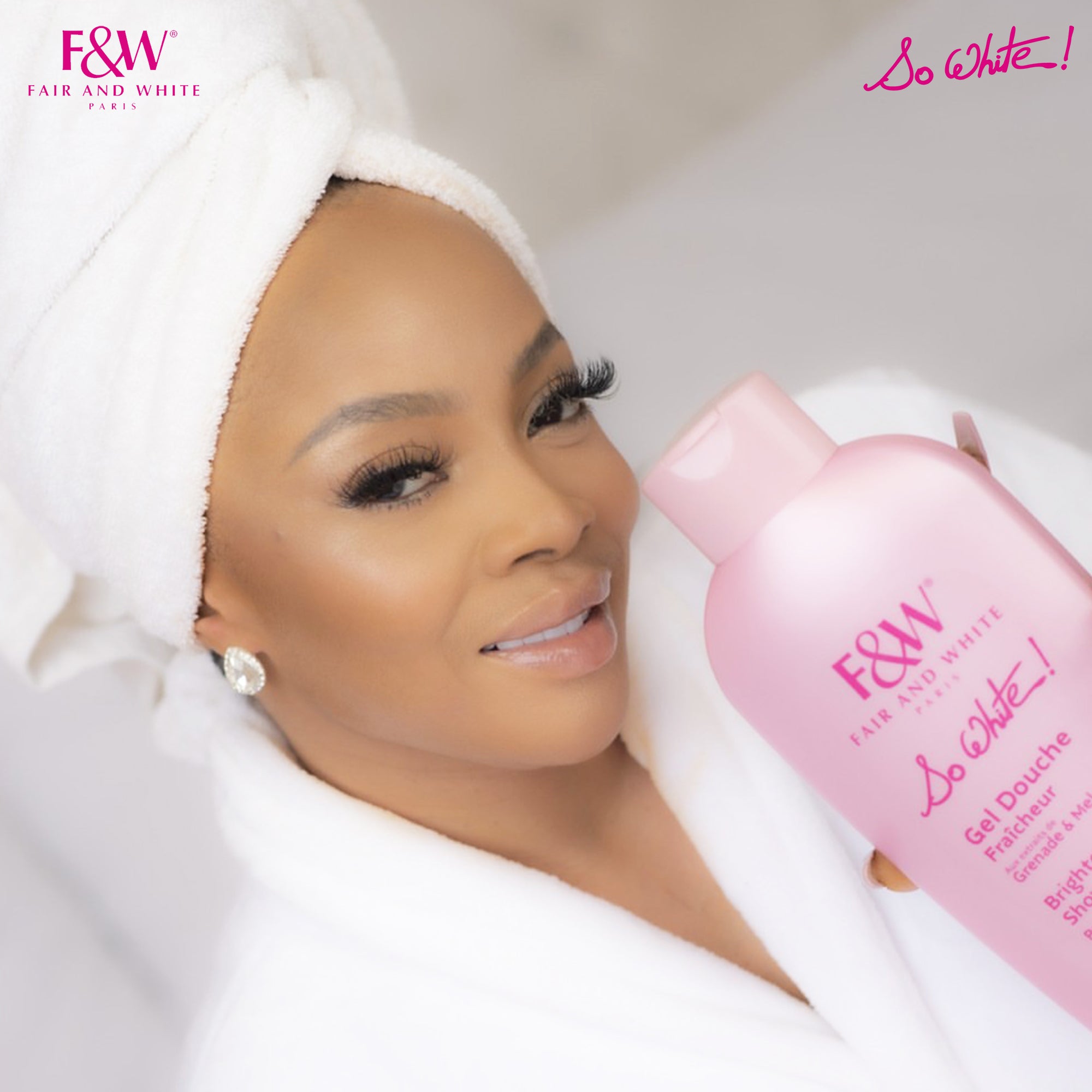 FAIR & WHITE So White Refreshing Brightening Body Wash - 1000ml