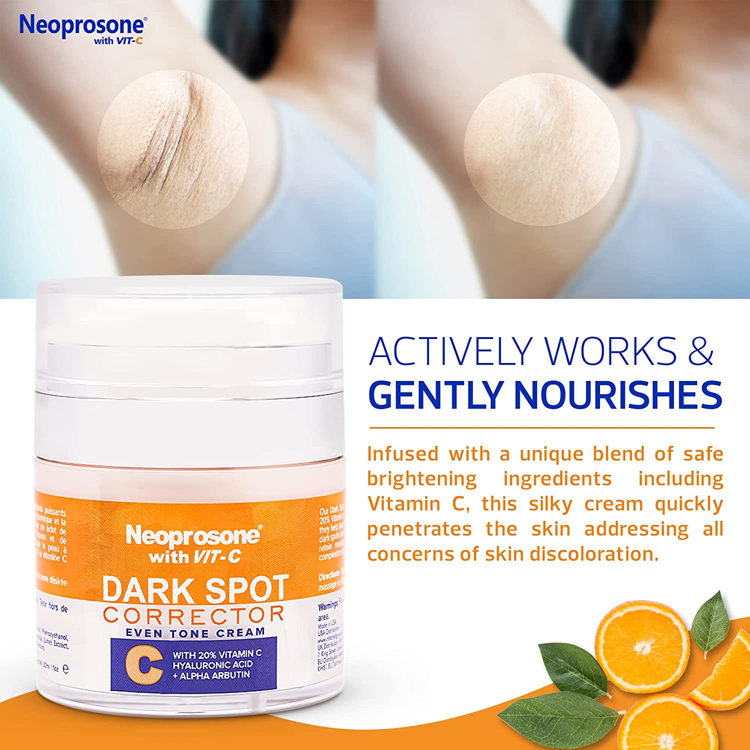 Neoprosone 20% Vitamin C Dark Spot Corrector Cream 1 fl oz / 30ml