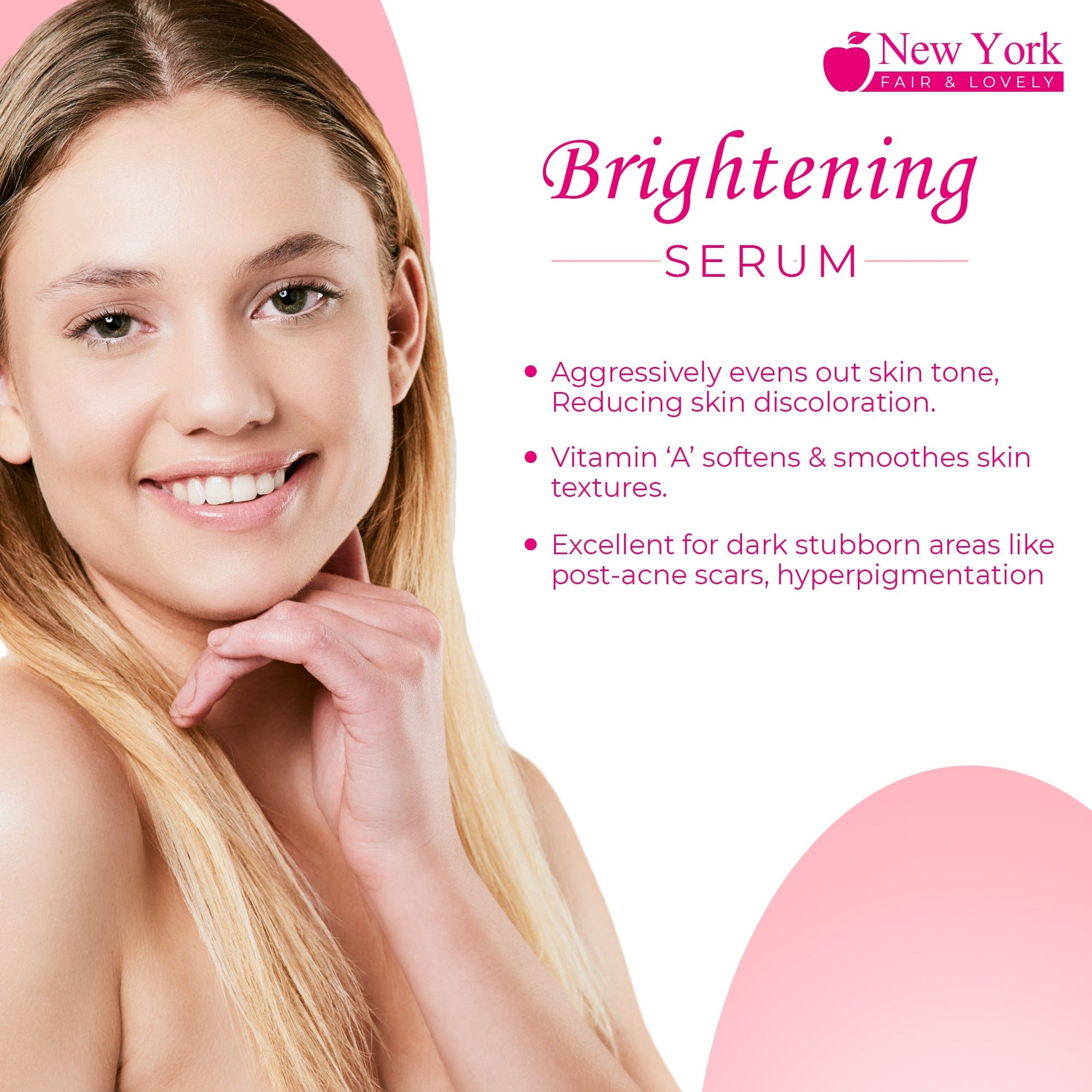 New York Fair & Lovely Lightening Serum - 30ml / 1 Fl Oz New York Fair & Lovely - Mitchell Brands - Skin Lightening, Skin Brightening, Fade Dark Spots, Shea Butter, Hair Growth Products