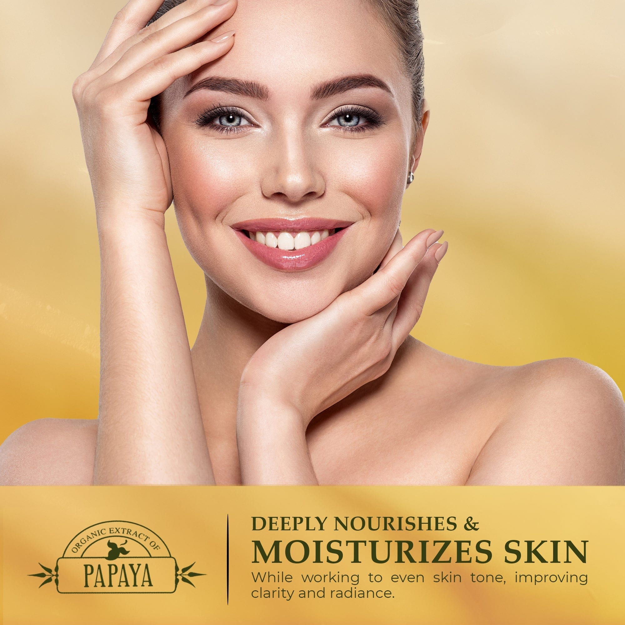 Organic Extract of Papaya Brightening Cream Tube - 50g / 1.76 Oz FleurDeLis - Mitchell Brands - Skin Lightening, Skin Brightening, Fade Dark Spots, Shea Butter, Hair Growth Products
