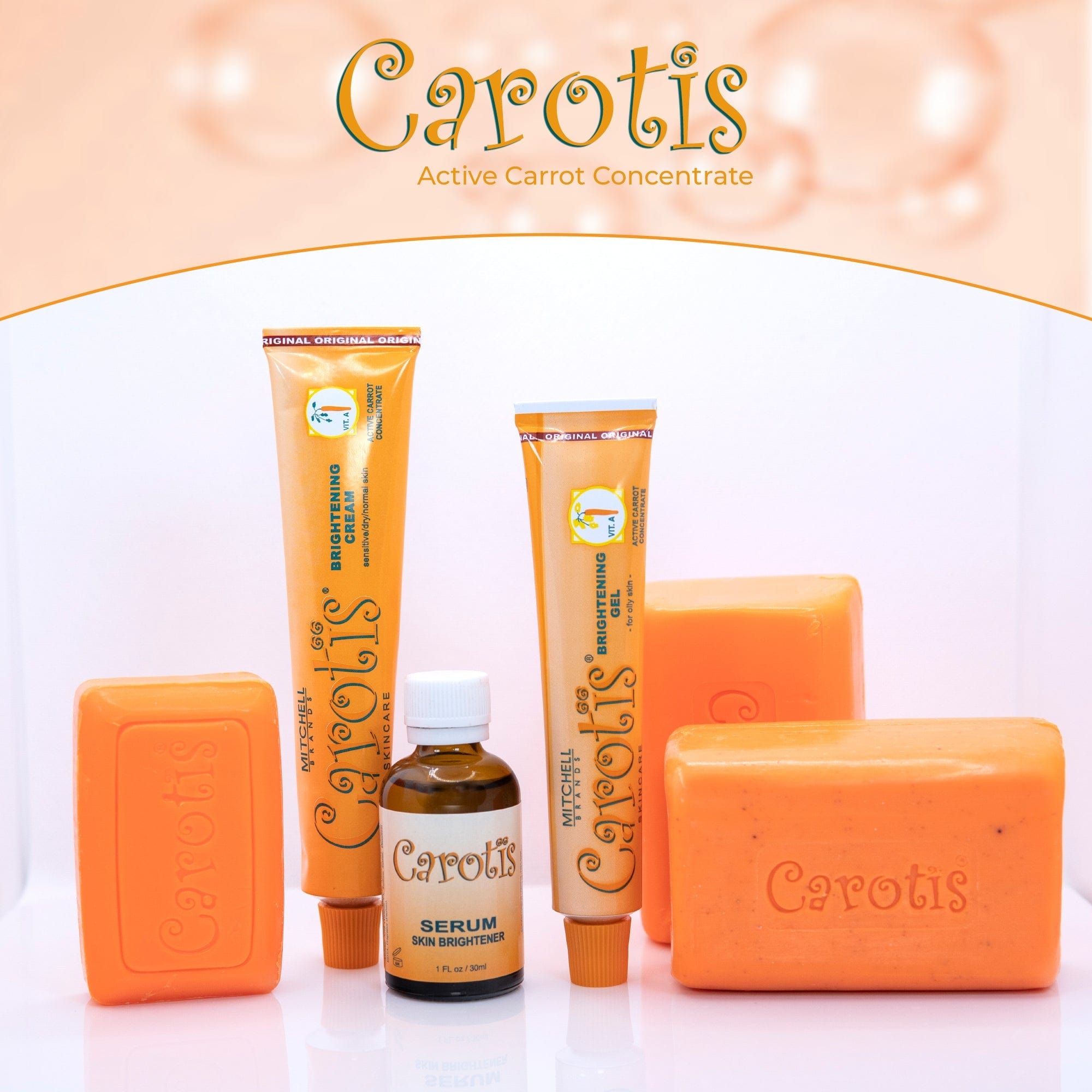 Carotis Exfoliating Soap - 200g / 7 fl oz Carotis - Mitchell Brands - Skin Lightening, Skin Brightening, Fade Dark Spots, Shea Butter, Hair Growth Products