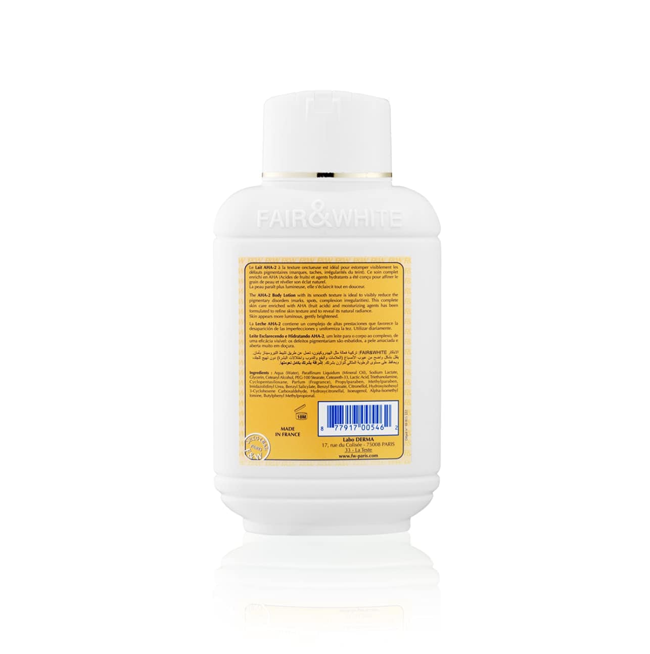 Fair & White Original AHA Body Lotion - 485ml / 17.6 fl oz