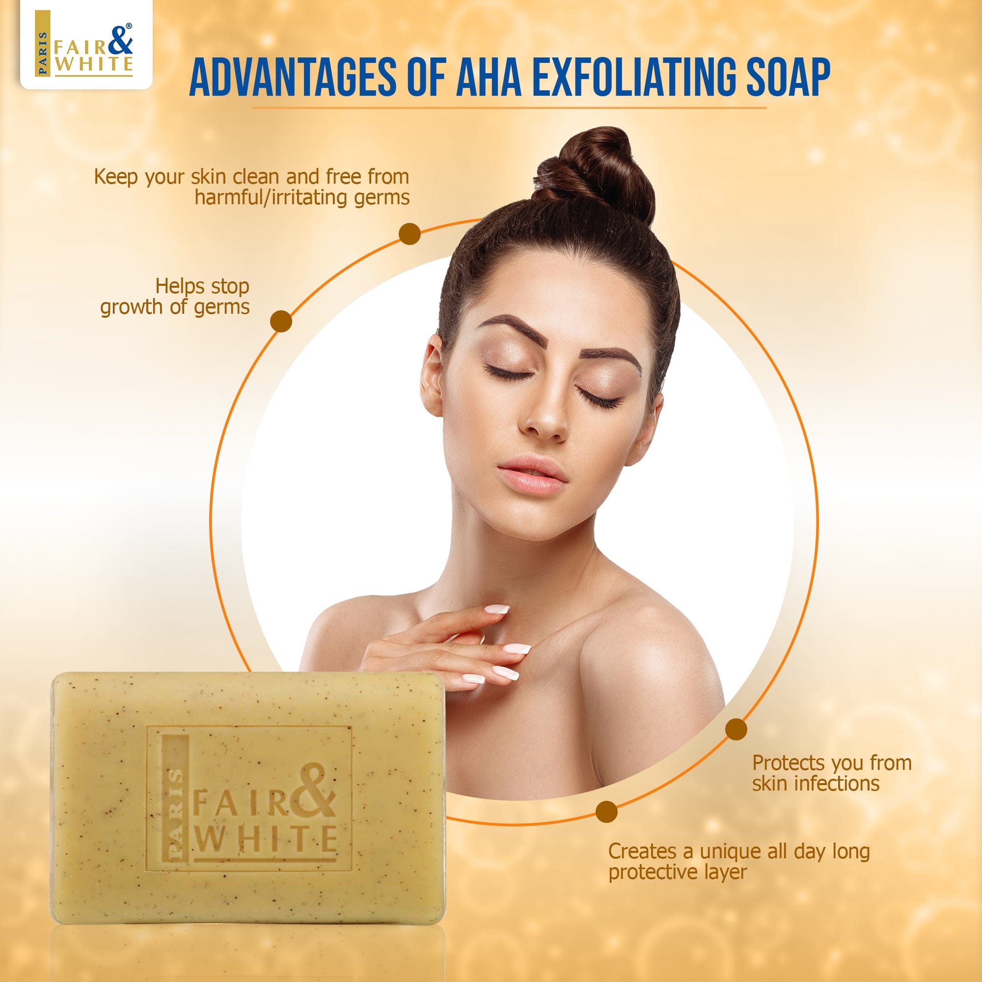 Fair & White Original AHA Exfoliating Soap - 200g / 7 oz