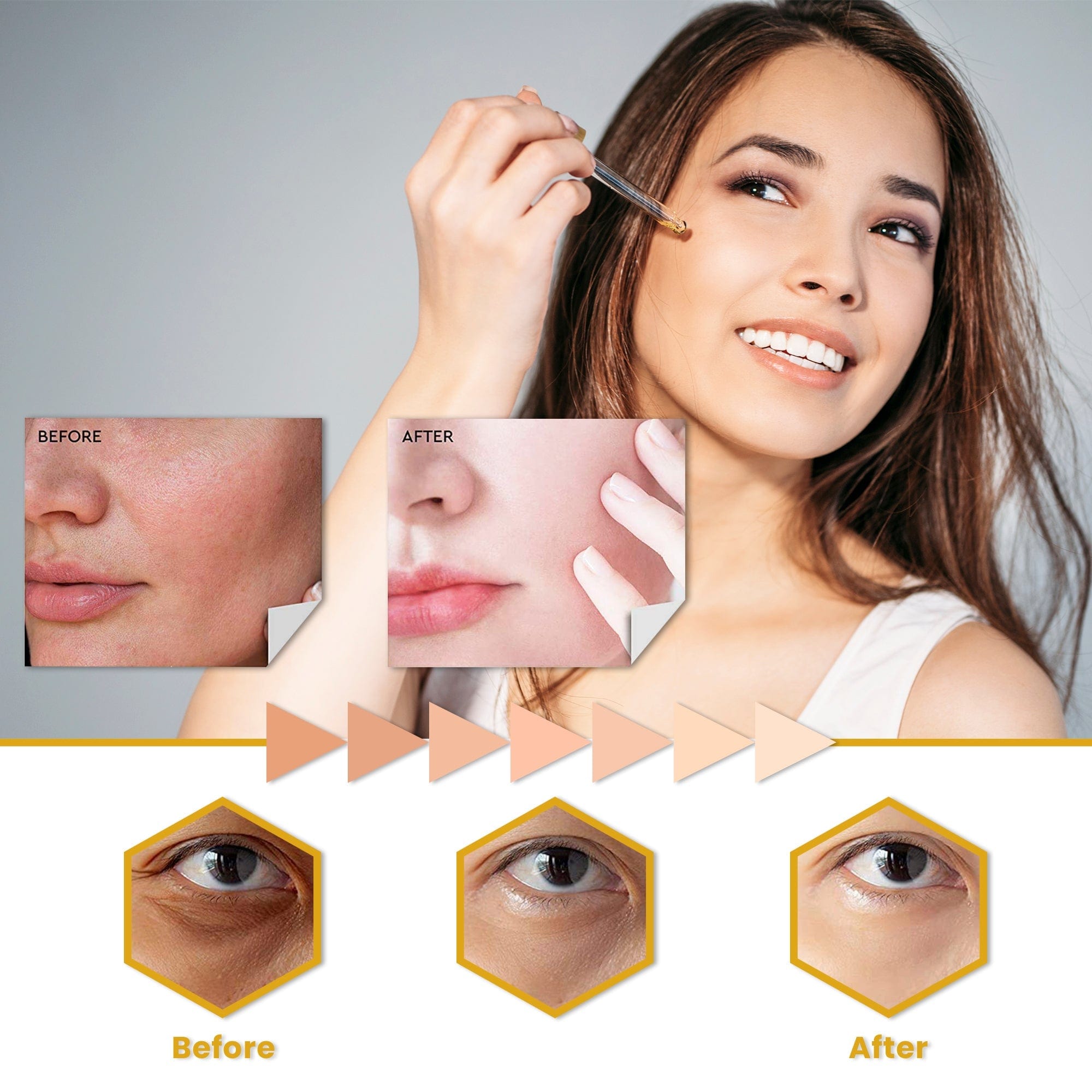 Omic LightenUp Anti-Aging Lightening Serum - 30ml / 1 Fl Oz LightenUp - Mitchell Brands - Skin Lightening, Skin Brightening, Fade Dark Spots, Shea Butter, Hair Growth Products
