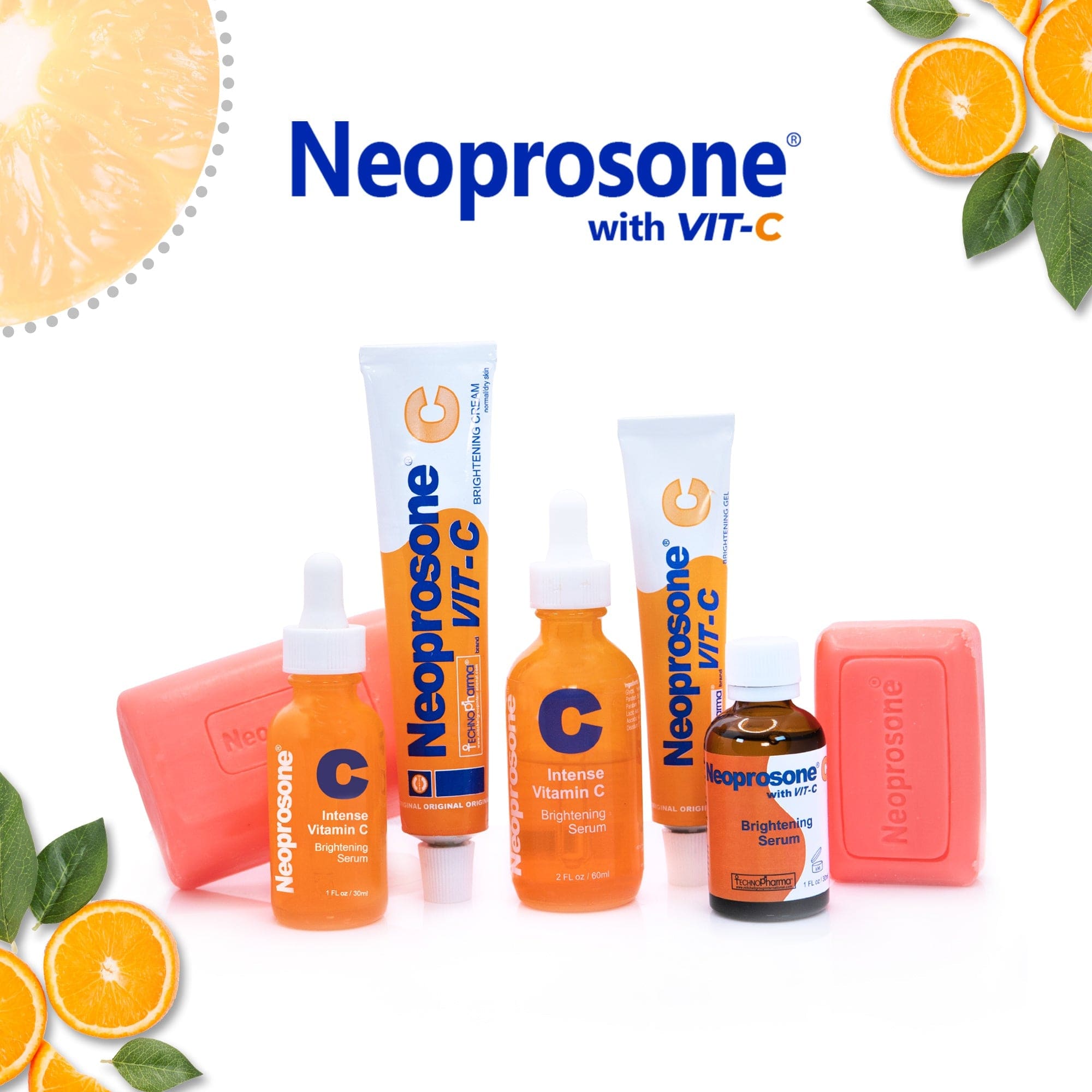 Neoprosone Brightening Cream with Vitamin C - 50g / 1.75 Fl Oz Neoprosone Vitamin "C" - Mitchell Brands - Skin Lightening, Skin Brightening, Fade Dark Spots, Shea Butter, Hair Growth Products
