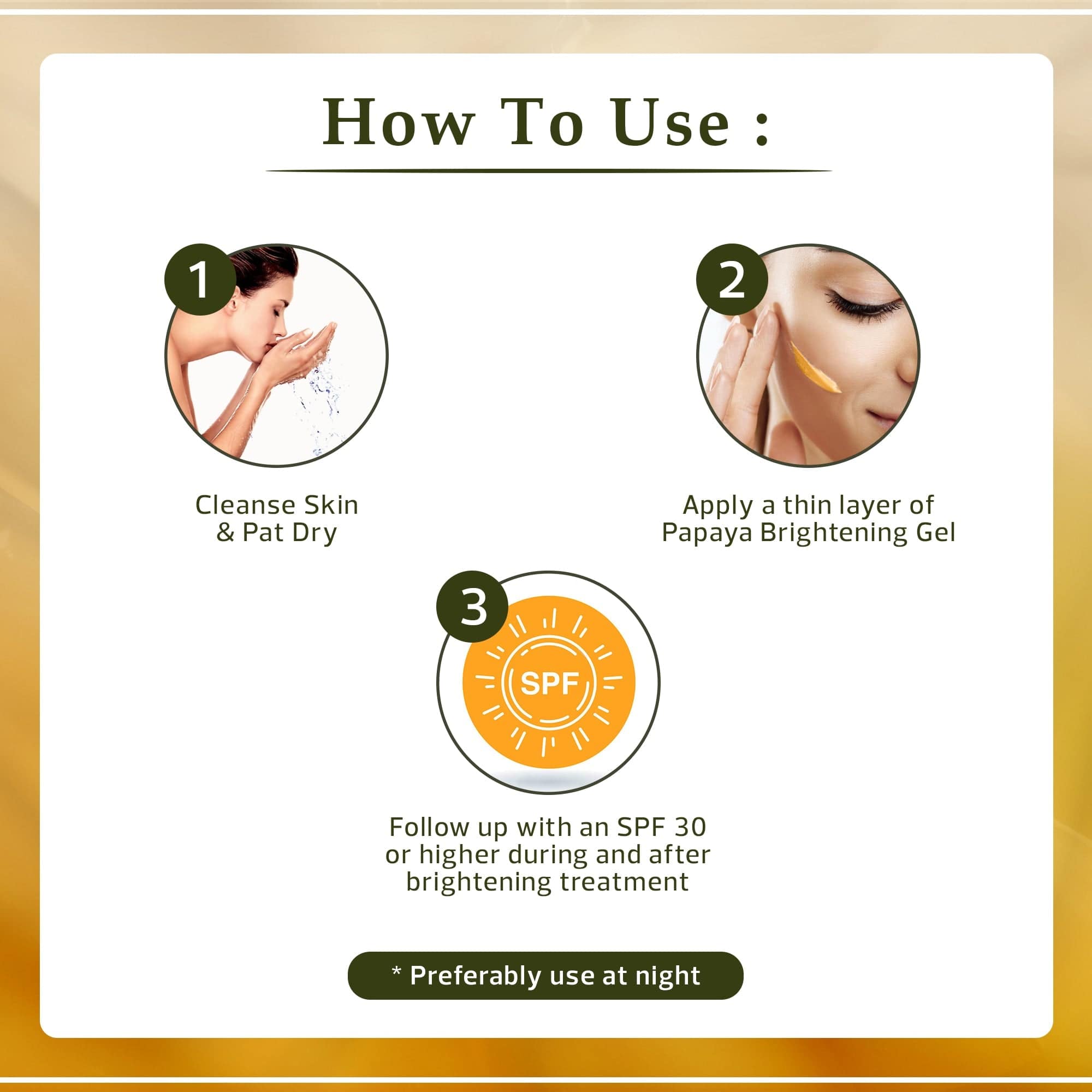 Organic Extract of Papaya Brightening Gel Tube - 30g / 1 Oz FleurDeLis - Mitchell Brands - Skin Lightening, Skin Brightening, Fade Dark Spots, Shea Butter, Hair Growth Products
