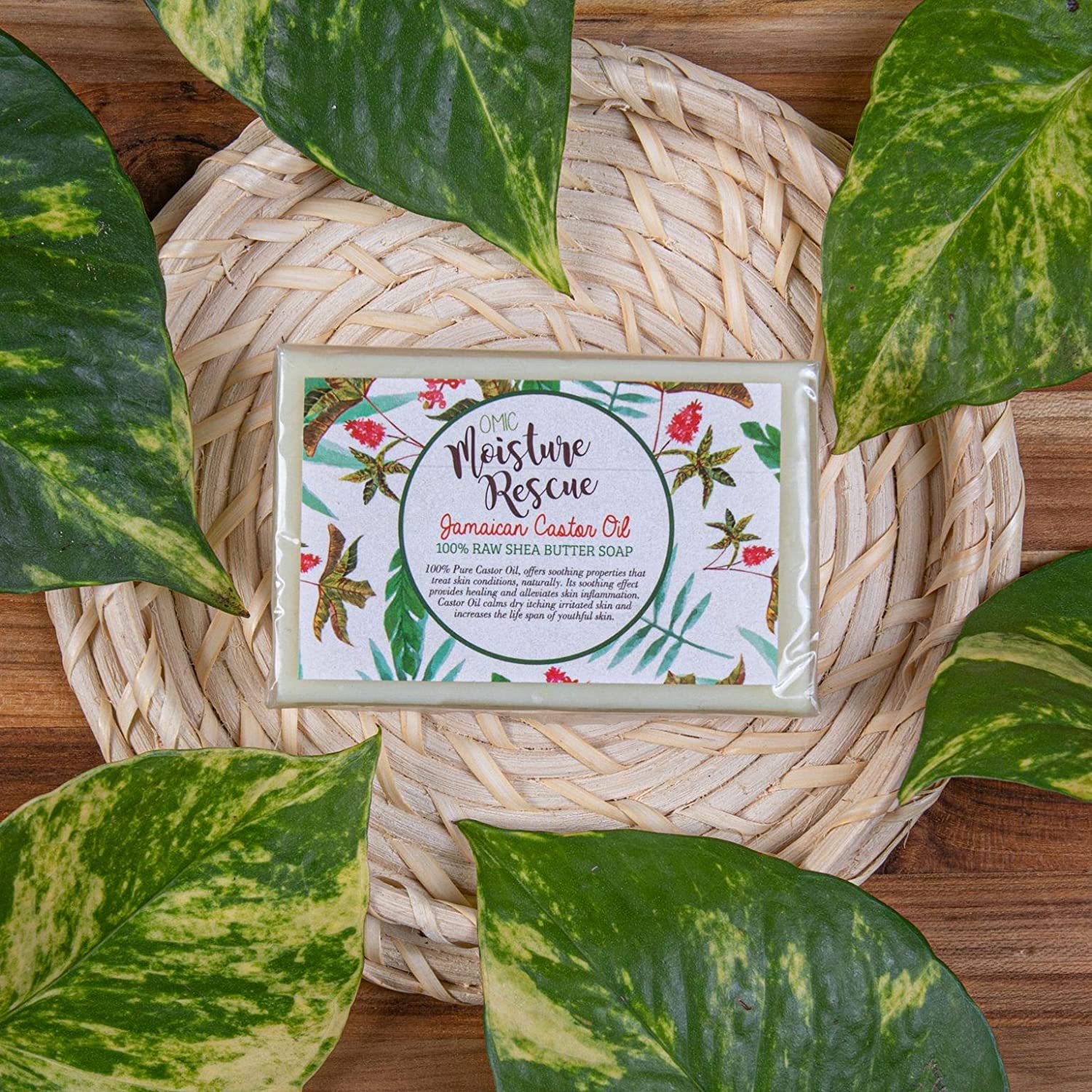 BOGO Moisture Rescue Shea Butter Soap with Jamaican Castor Oil Omic Moisture Rescue - Mitchell Brands - Skin Lightening, Skin Brightening, Fade Dark Spots, Shea Butter, Hair Growth Products