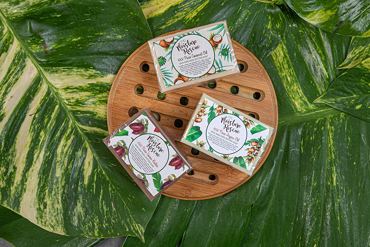 BOGO Moisture Rescue Shea Butter Soap with Jamaican Castor Oil Omic Moisture Rescue - Mitchell Brands - Skin Lightening, Skin Brightening, Fade Dark Spots, Shea Butter, Hair Growth Products