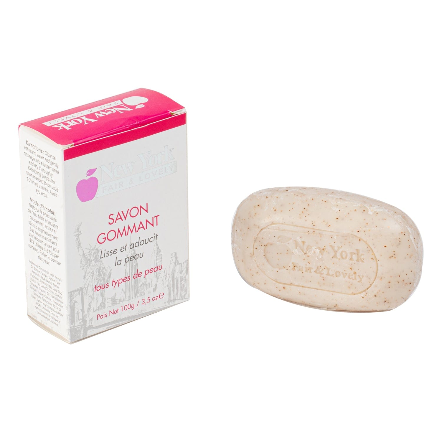 New York Fair & Lovely Exfoliating Soap - 100g / 3.05 Oz