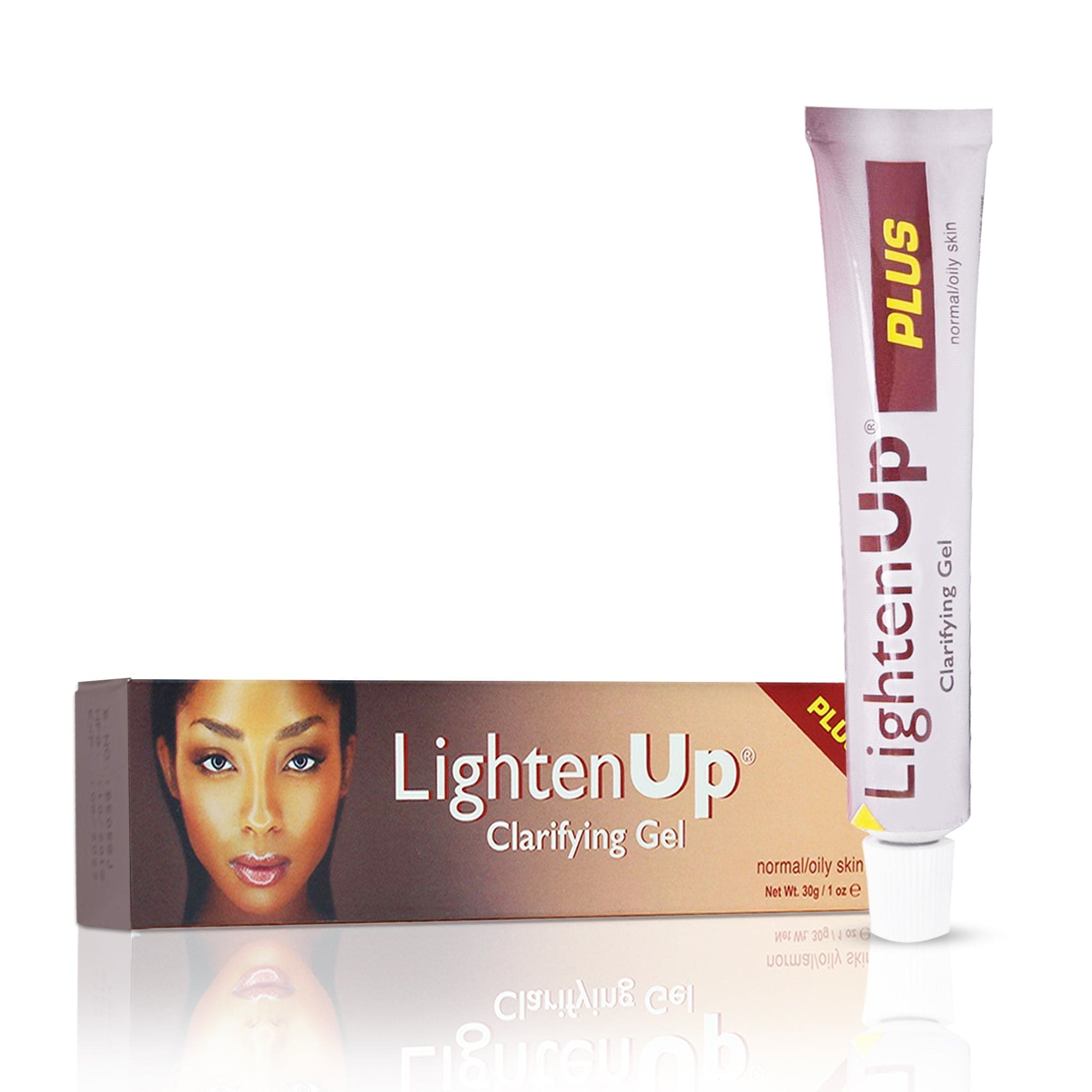 Omic LightenUp PLUS Clarifying Gel Tube - 30g / 1 Oz LightenUp - Mitchell Brands - Skin Lightening, Skin Brightening, Fade Dark Spots, Shea Butter, Hair Growth Products