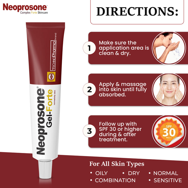 Neoprosone Brightening Gel - Gel crème hydratant - 30g / 1 oz