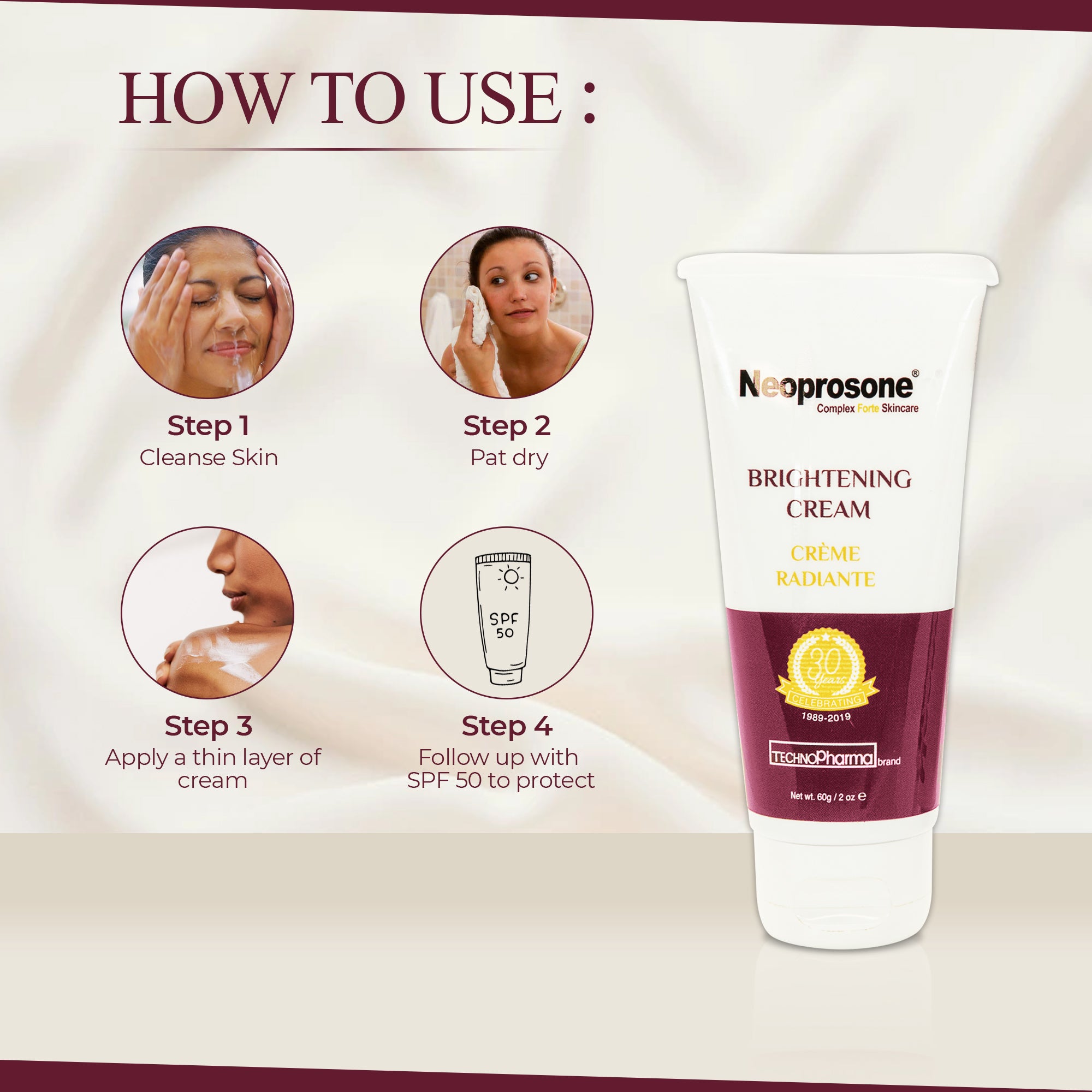 Prodotti Crema schiarente al neoprosone 2 fl oz / 60 gr