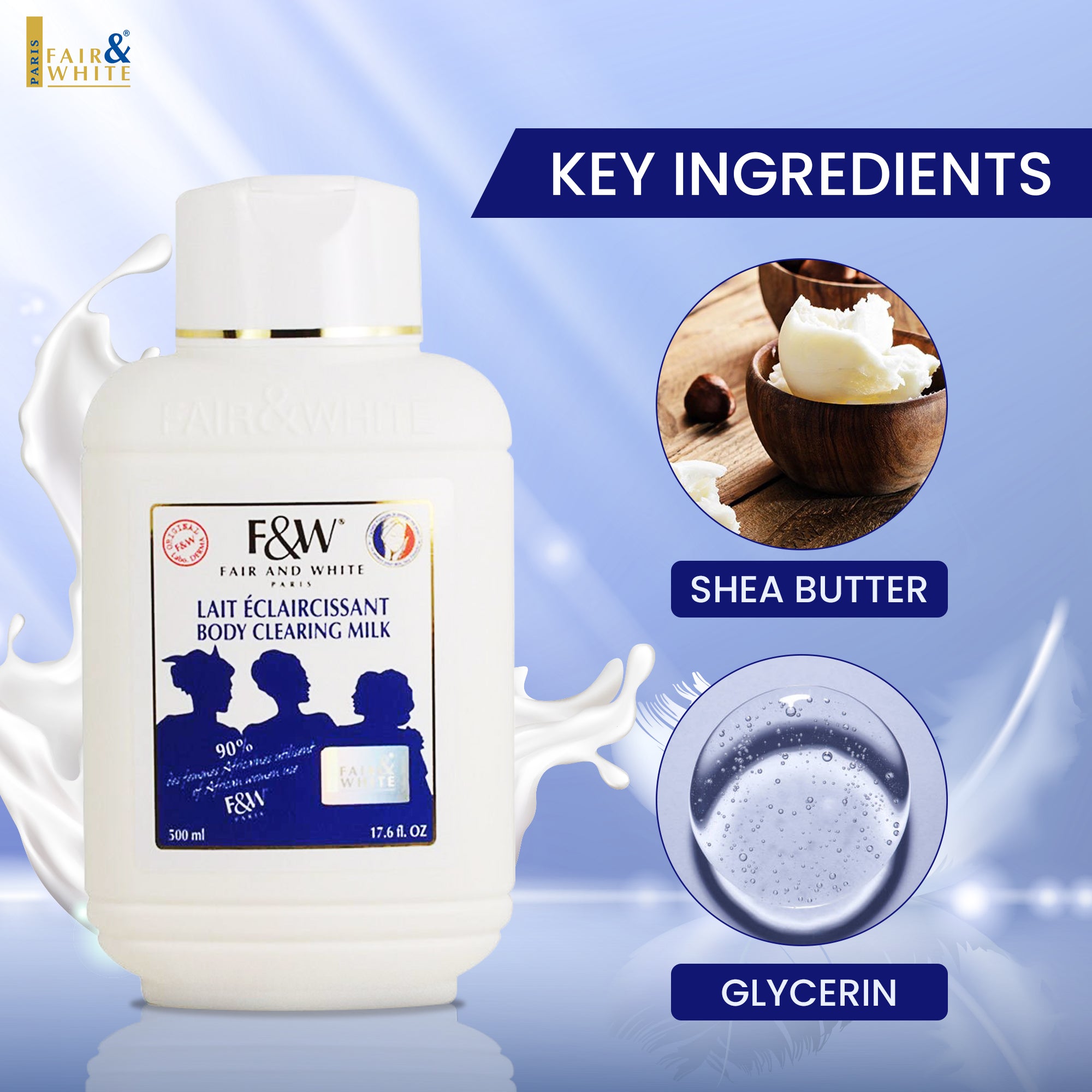Fair and White Original Body Clearing Milk 500ml