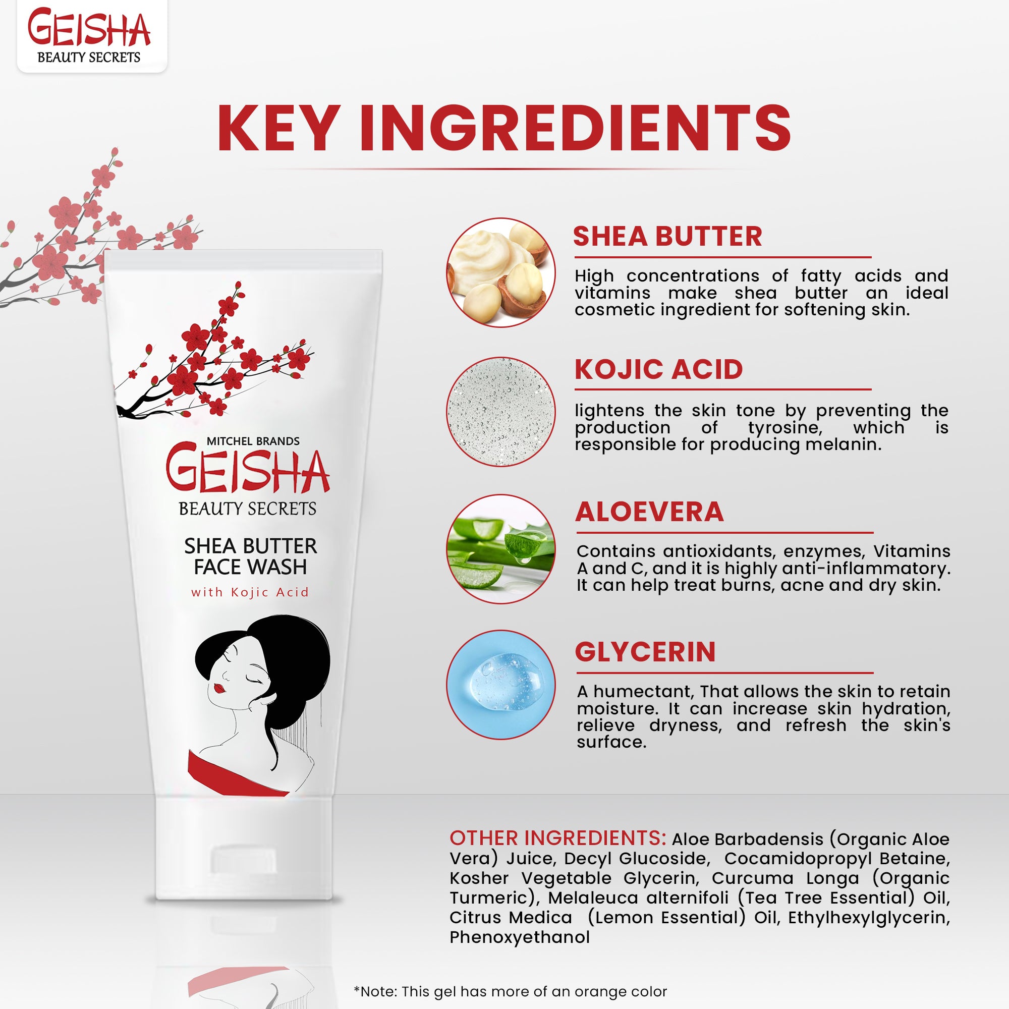 Geisha Kojic Acid Face Wash 118ml
