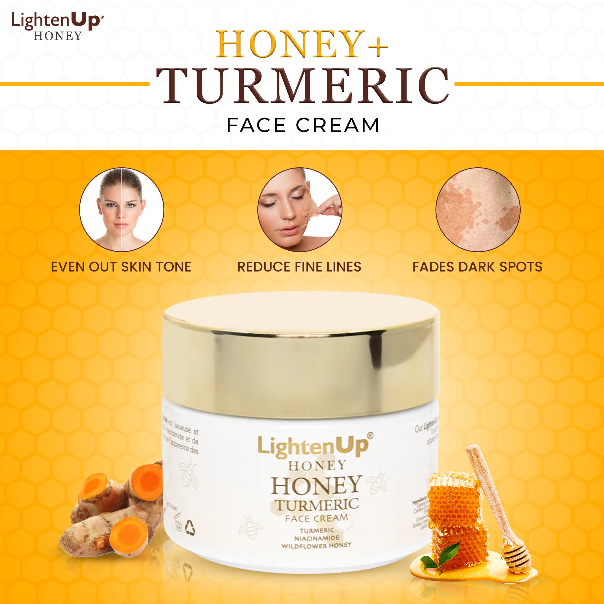 Lightenup Honey Cream 100ml
