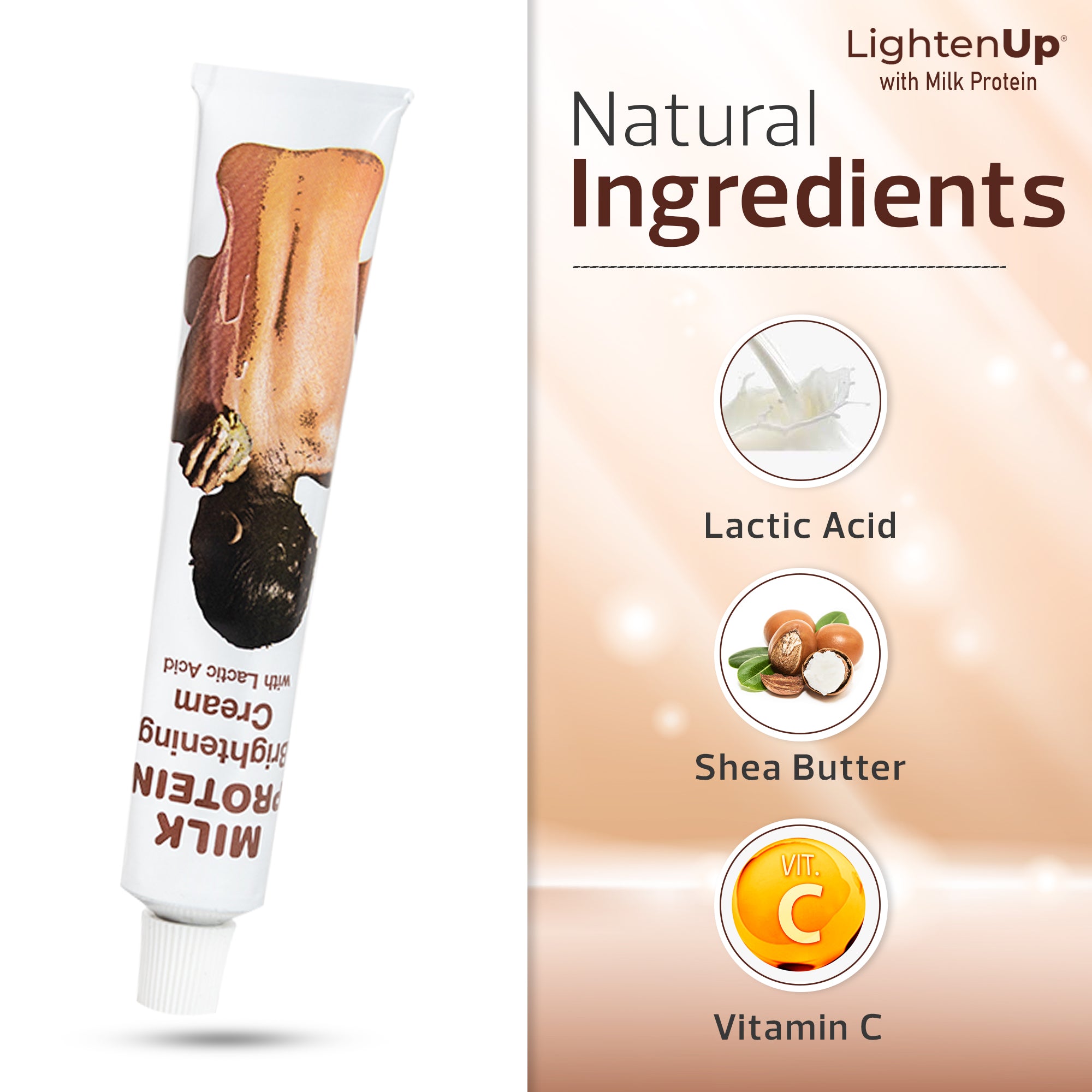 Lightenup Melkzuur Crème Tube 1.7 Fl oz / 50g