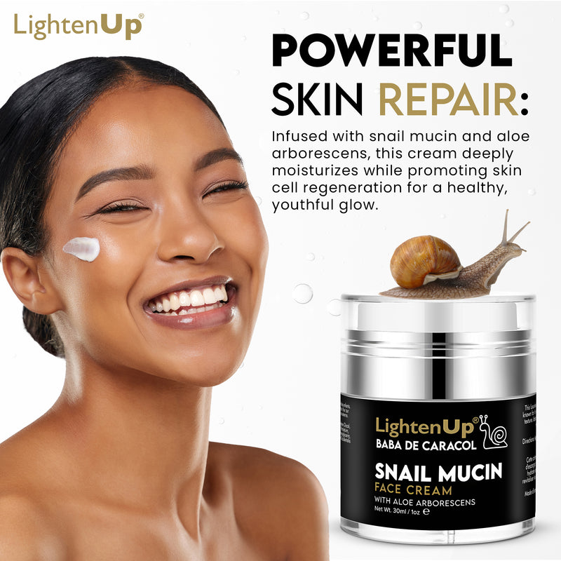 LightenUp Baba de Caracol Snail Mucin Face Cream 30ml