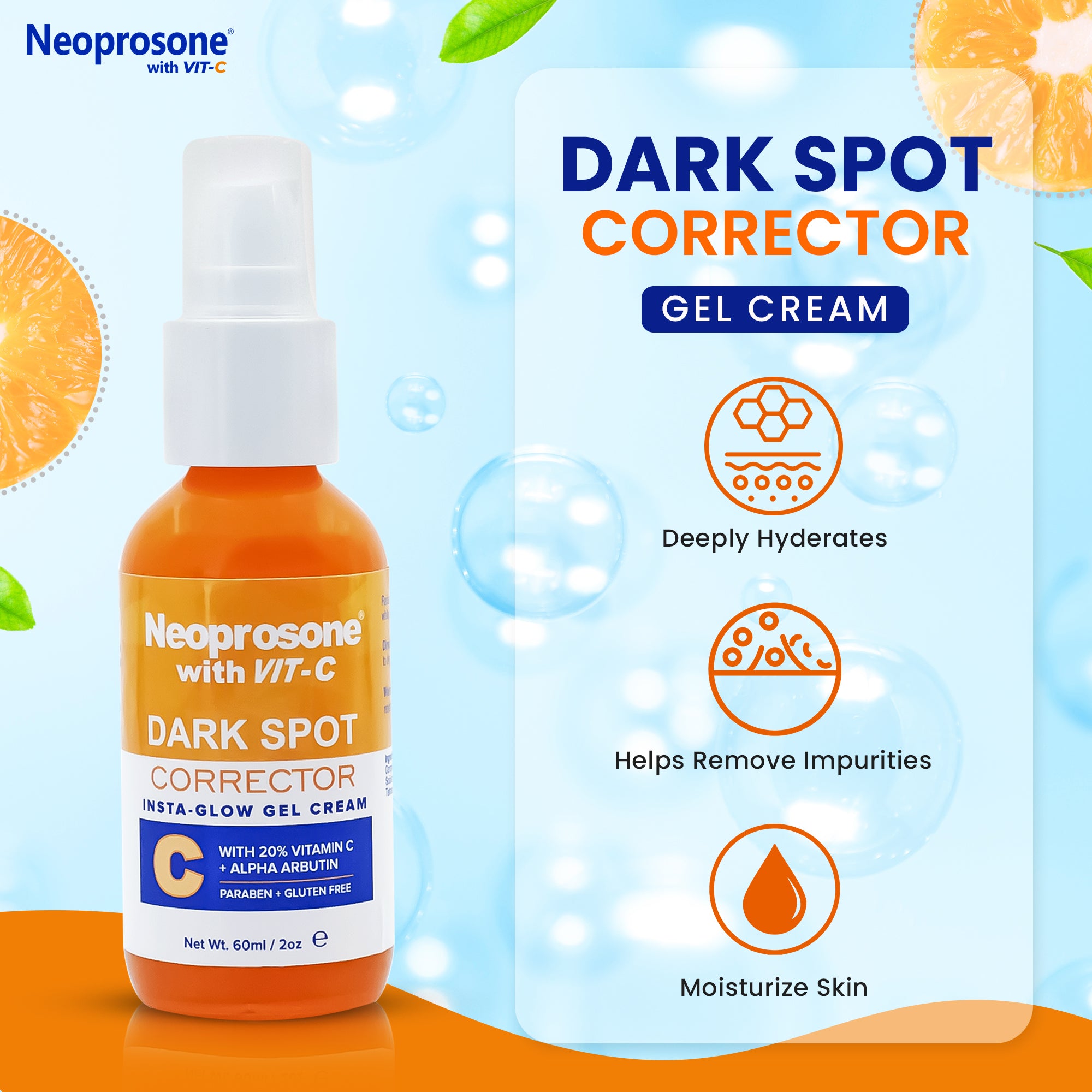 Neoprosone Vit C Dark Spot Corrector Gel Cream 60ml