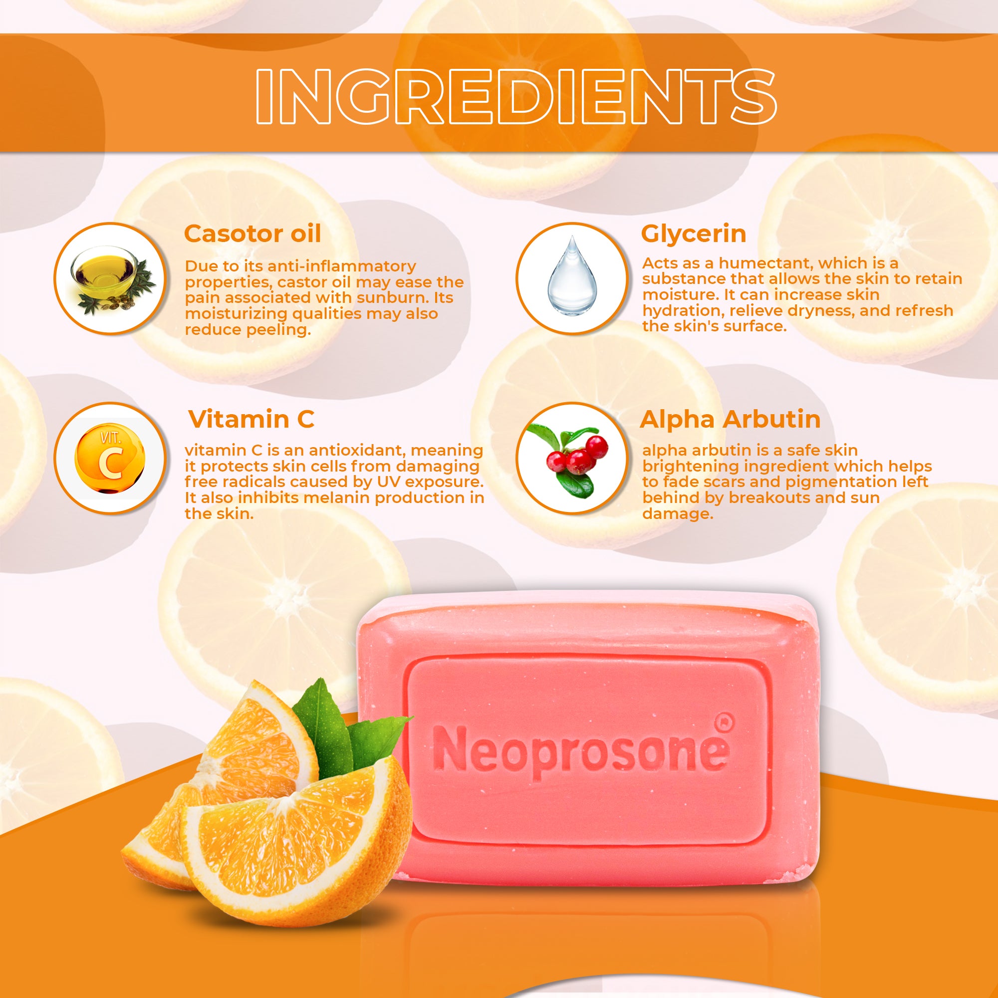 Neoprosone Vit C Reinigungsriegel 80 g