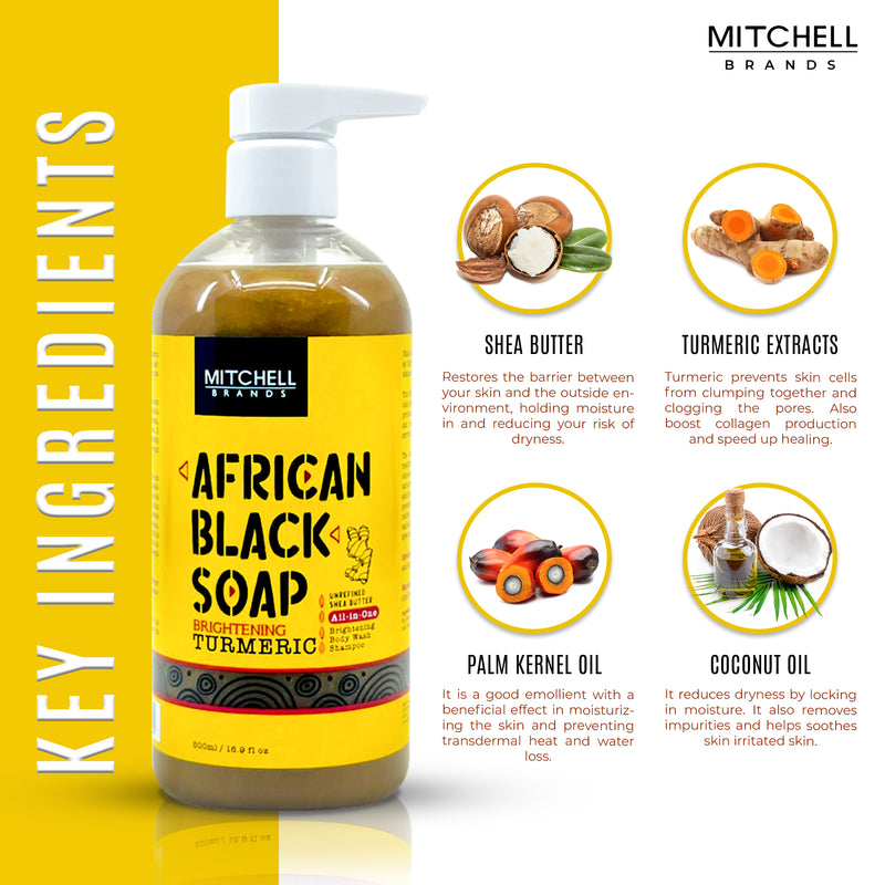 Jabón Negro Líquido Africano con Aceite de Ricino de Jamaica 500 ml (Nuevo)