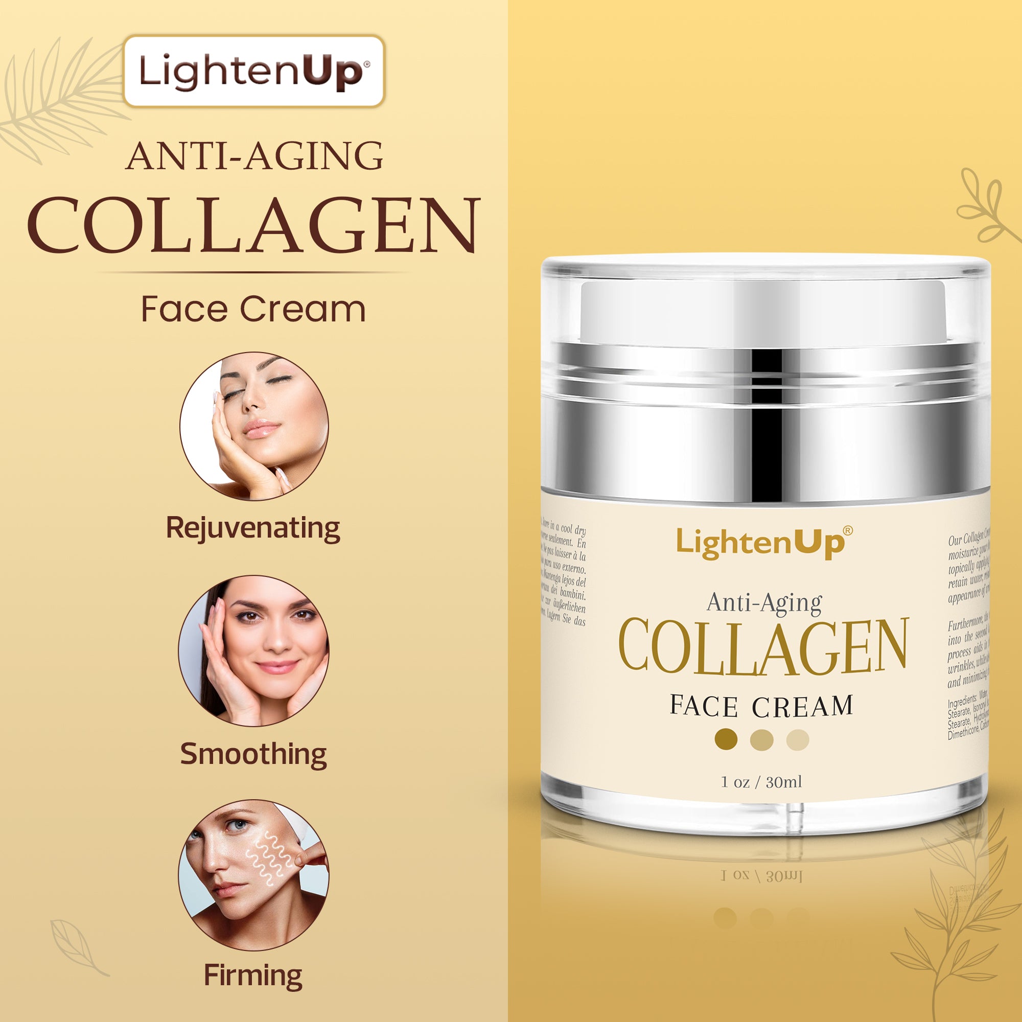 LightenUp Anti-Aging Collagen Face Cream 30ml